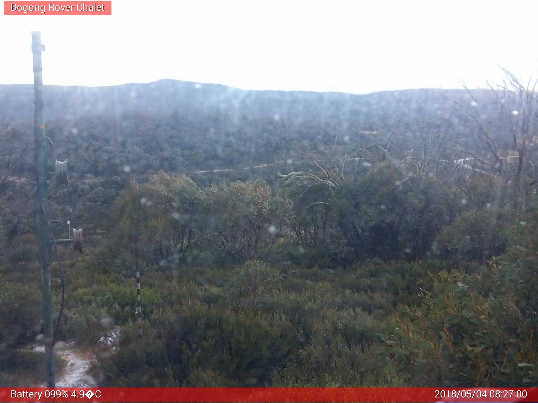 Bogong Web Cam 8:26am Friday 4th of May 2018