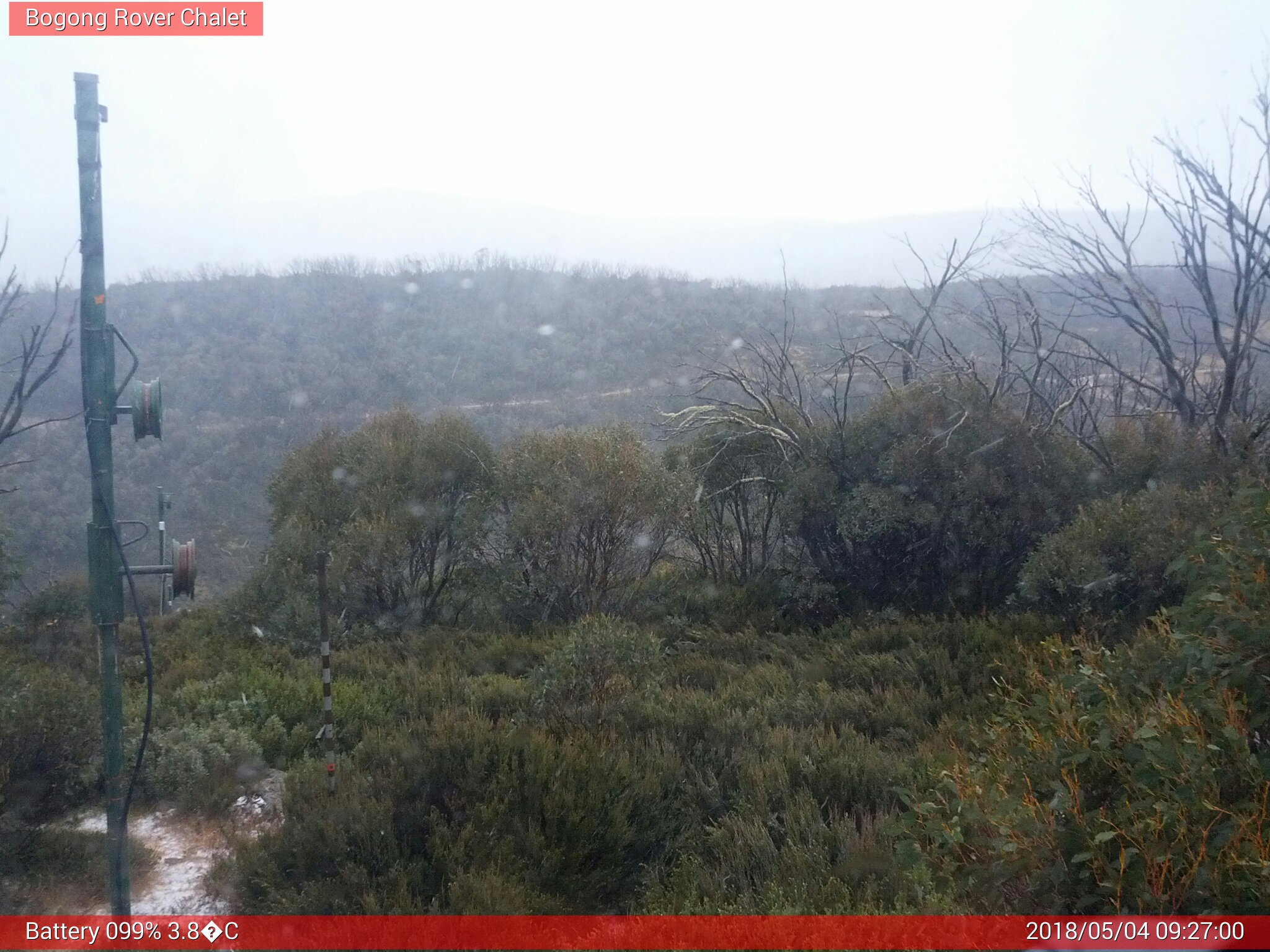 Bogong Web Cam 9:26am Friday 4th of May 2018