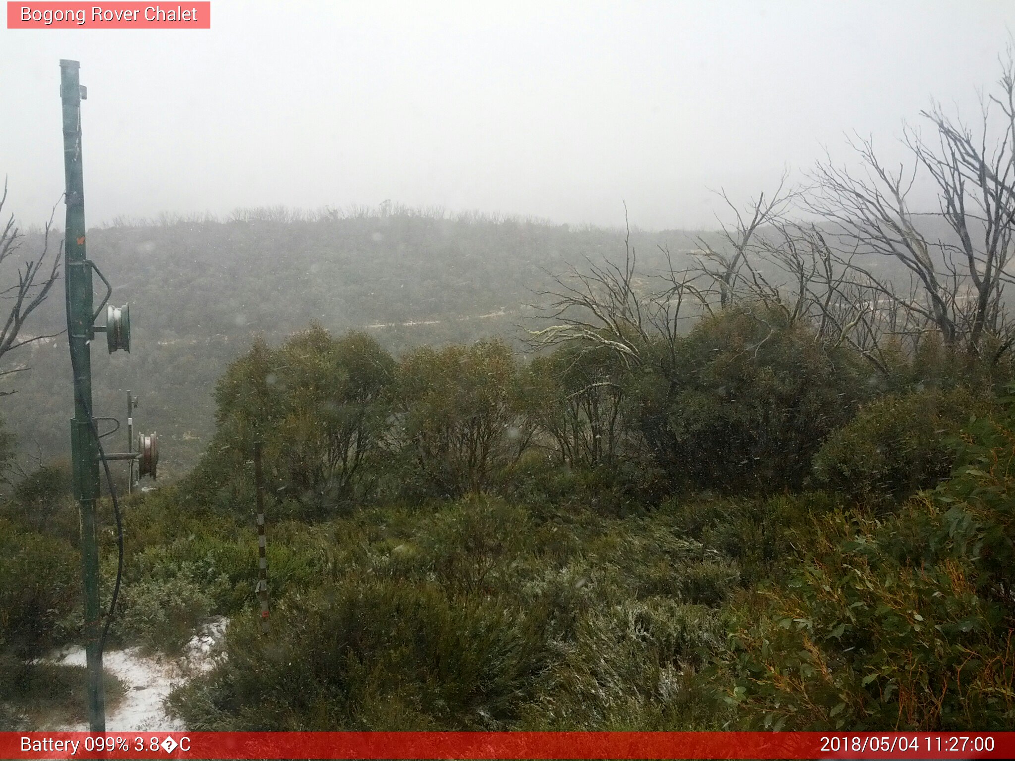 Bogong Web Cam 11:26am Friday 4th of May 2018