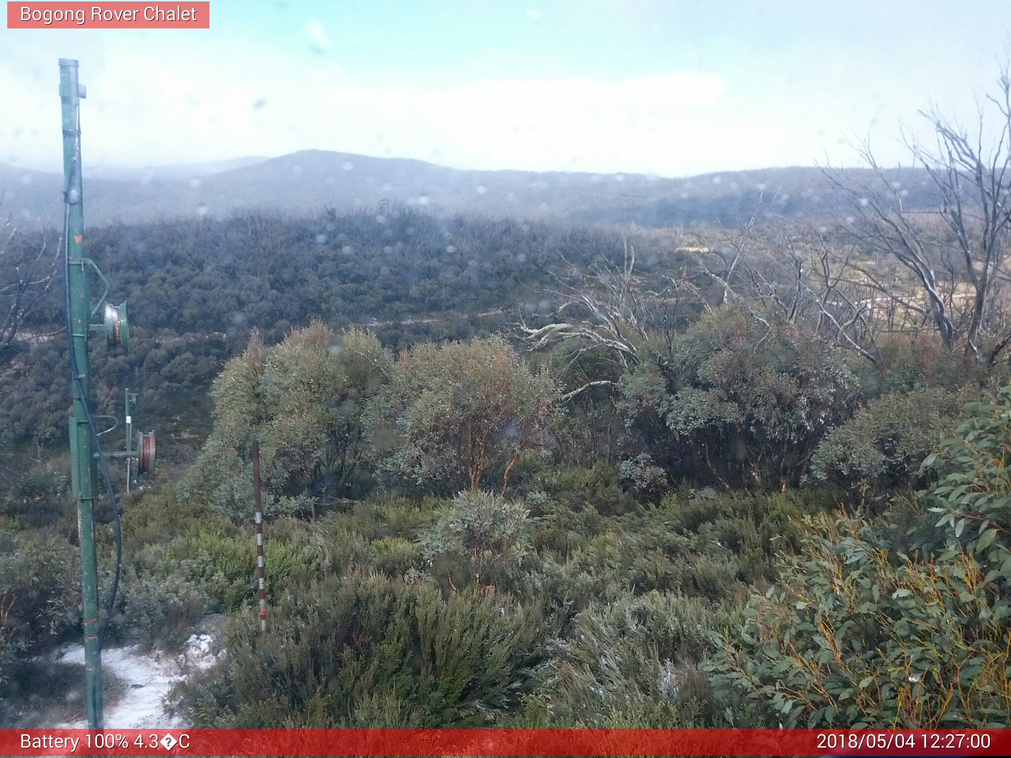 Bogong Web Cam 12:26pm Friday 4th of May 2018