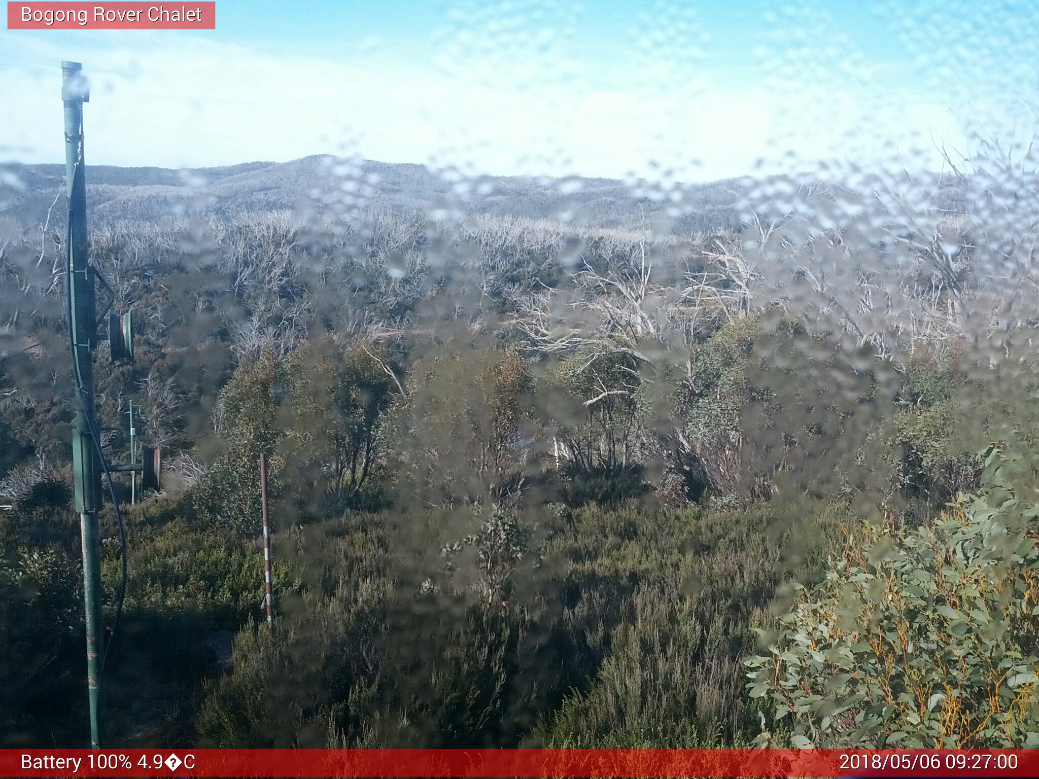 Bogong Web Cam 9:27am Sunday 6th of May 2018