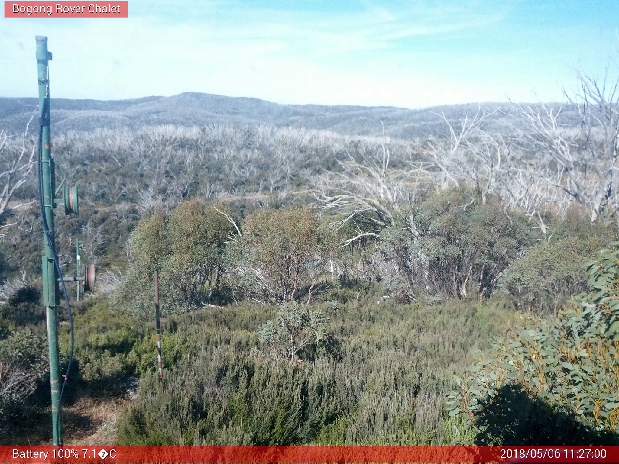 Bogong Web Cam 11:26am Sunday 6th of May 2018