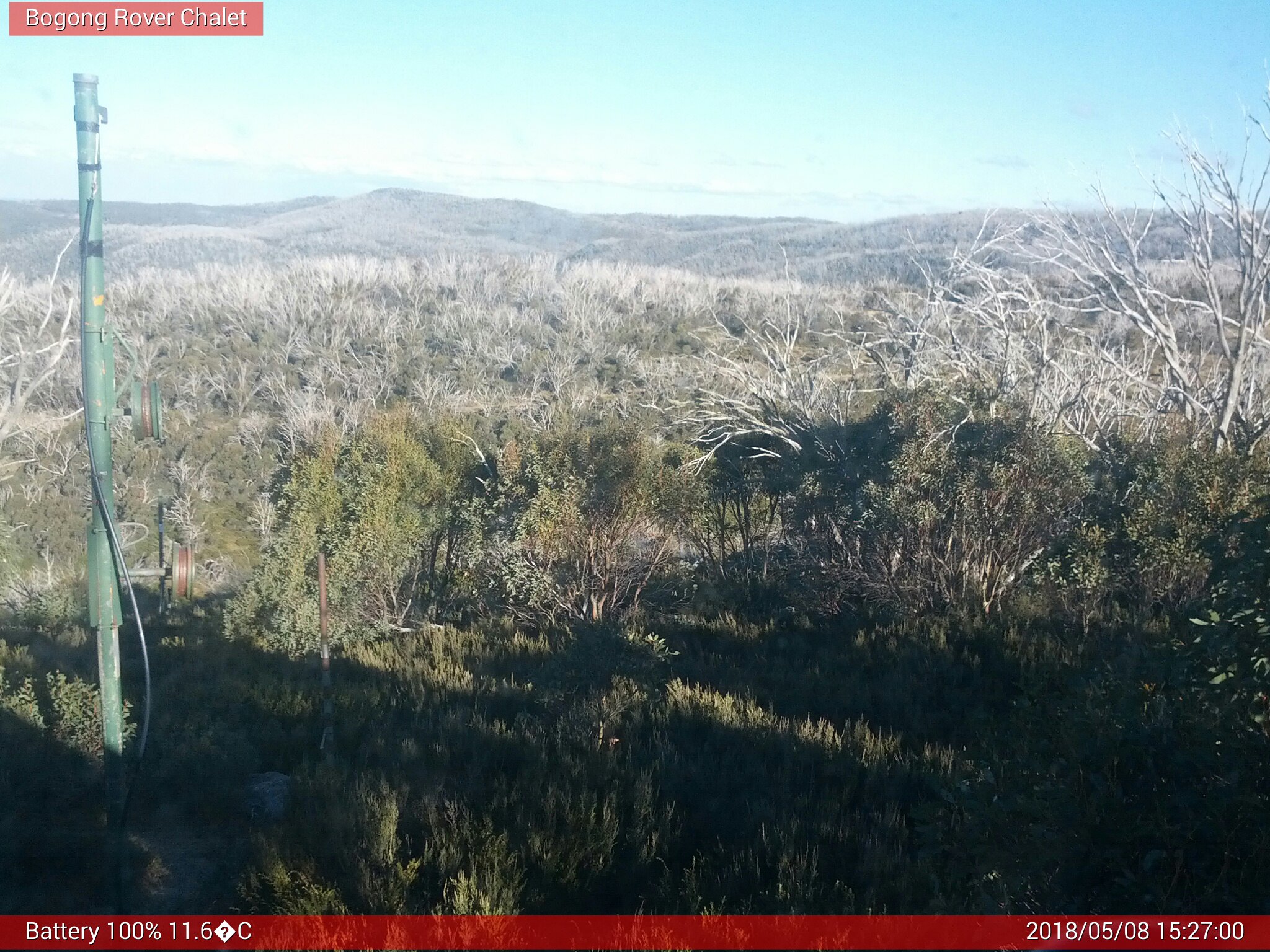 Bogong Web Cam 3:27pm Tuesday 8th of May 2018