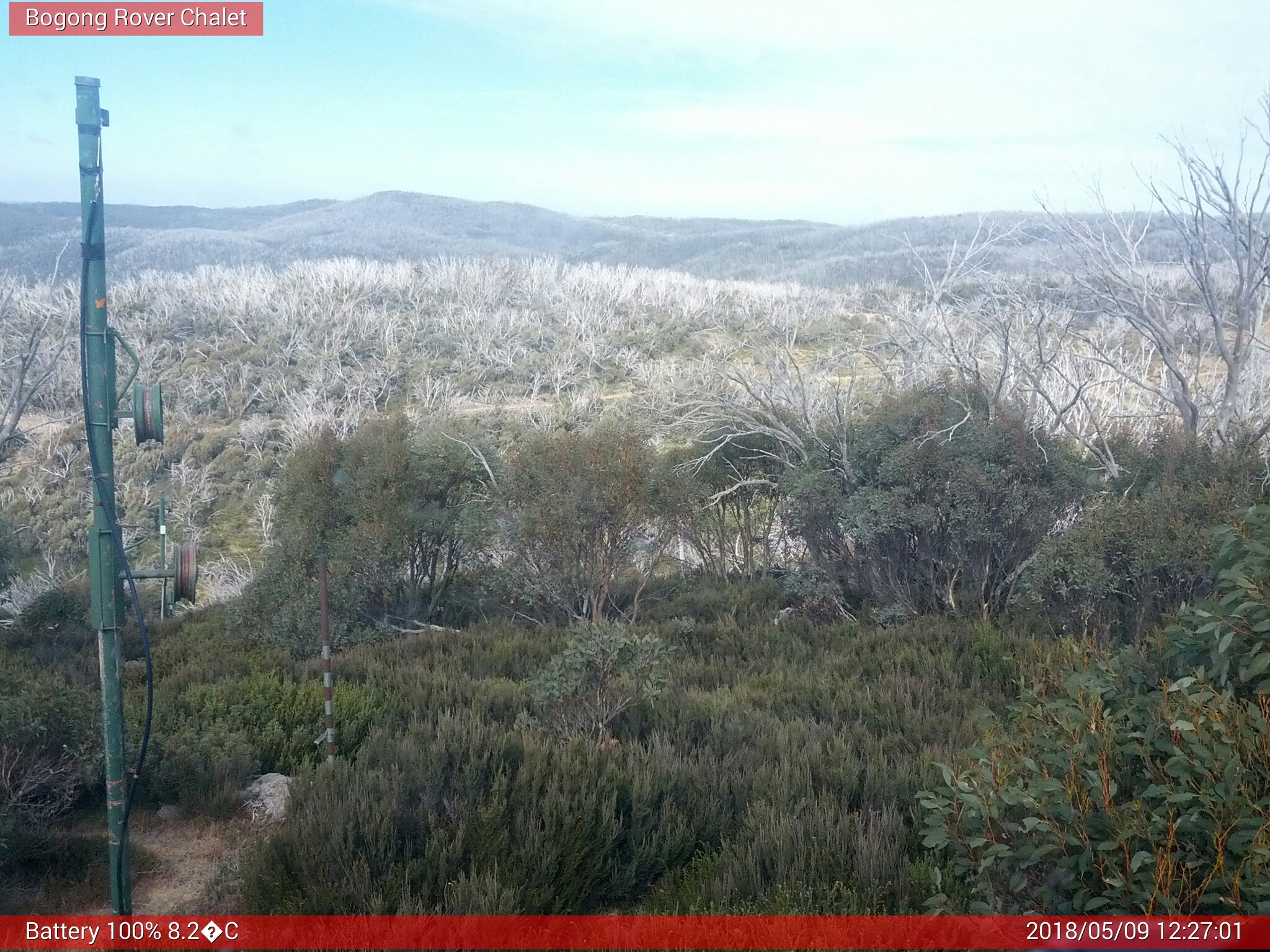 Bogong Web Cam 12:27pm Wednesday 9th of May 2018