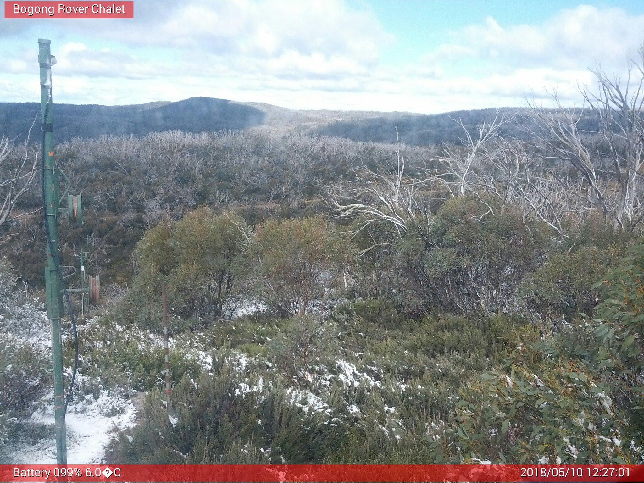 Bogong Web Cam 12:27pm Thursday 10th of May 2018