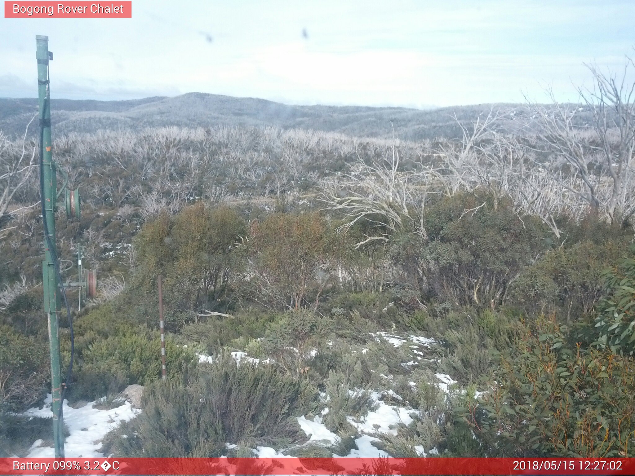 Bogong Web Cam 12:27pm Tuesday 15th of May 2018