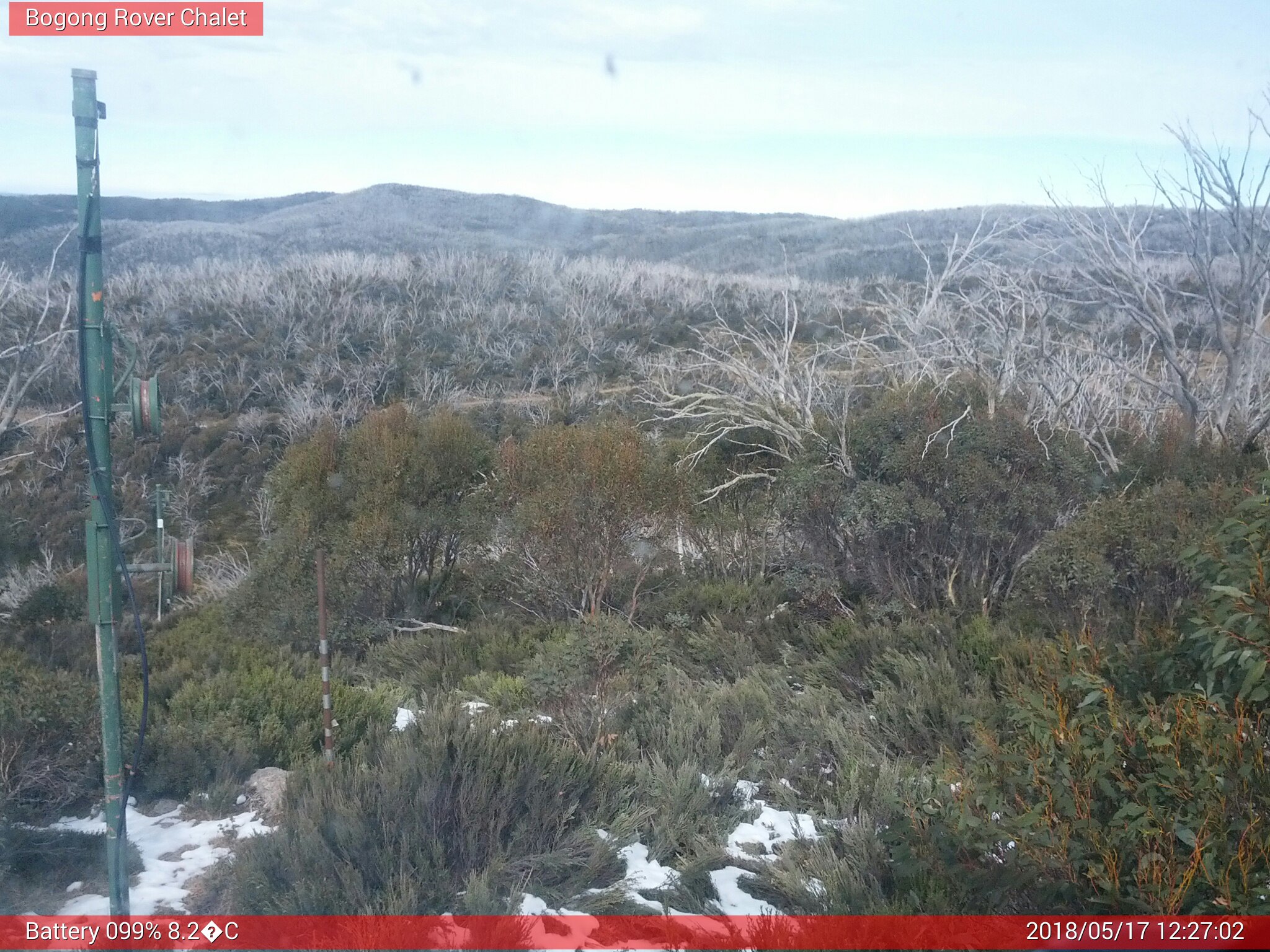 Bogong Web Cam 12:27pm Thursday 17th of May 2018