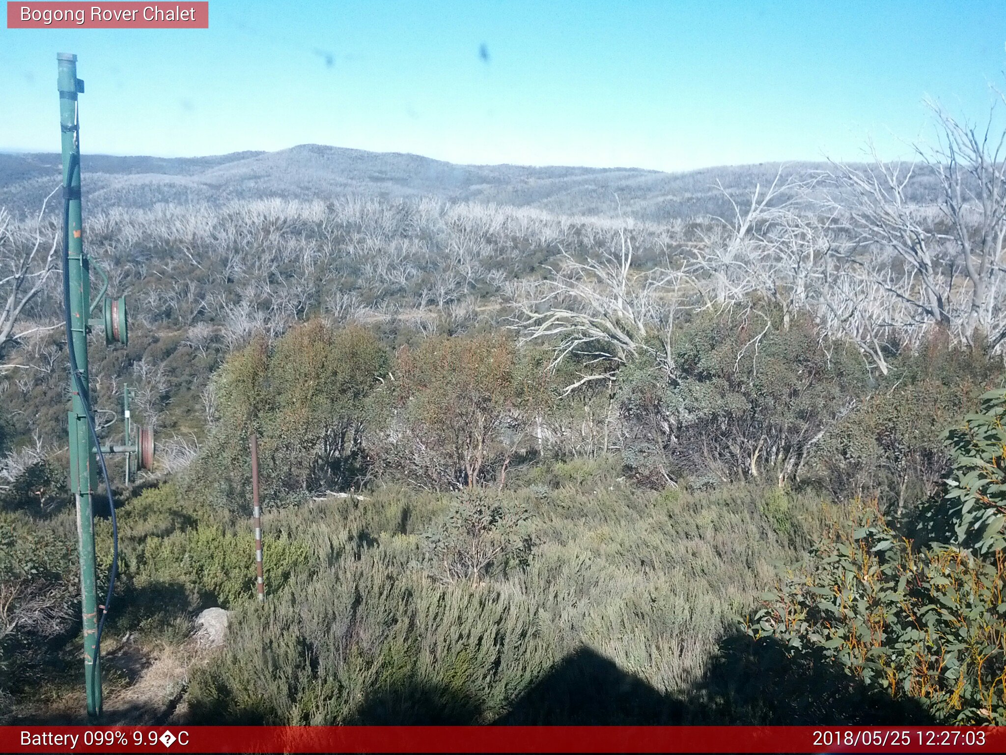 Bogong Web Cam 12:27pm Friday 25th of May 2018