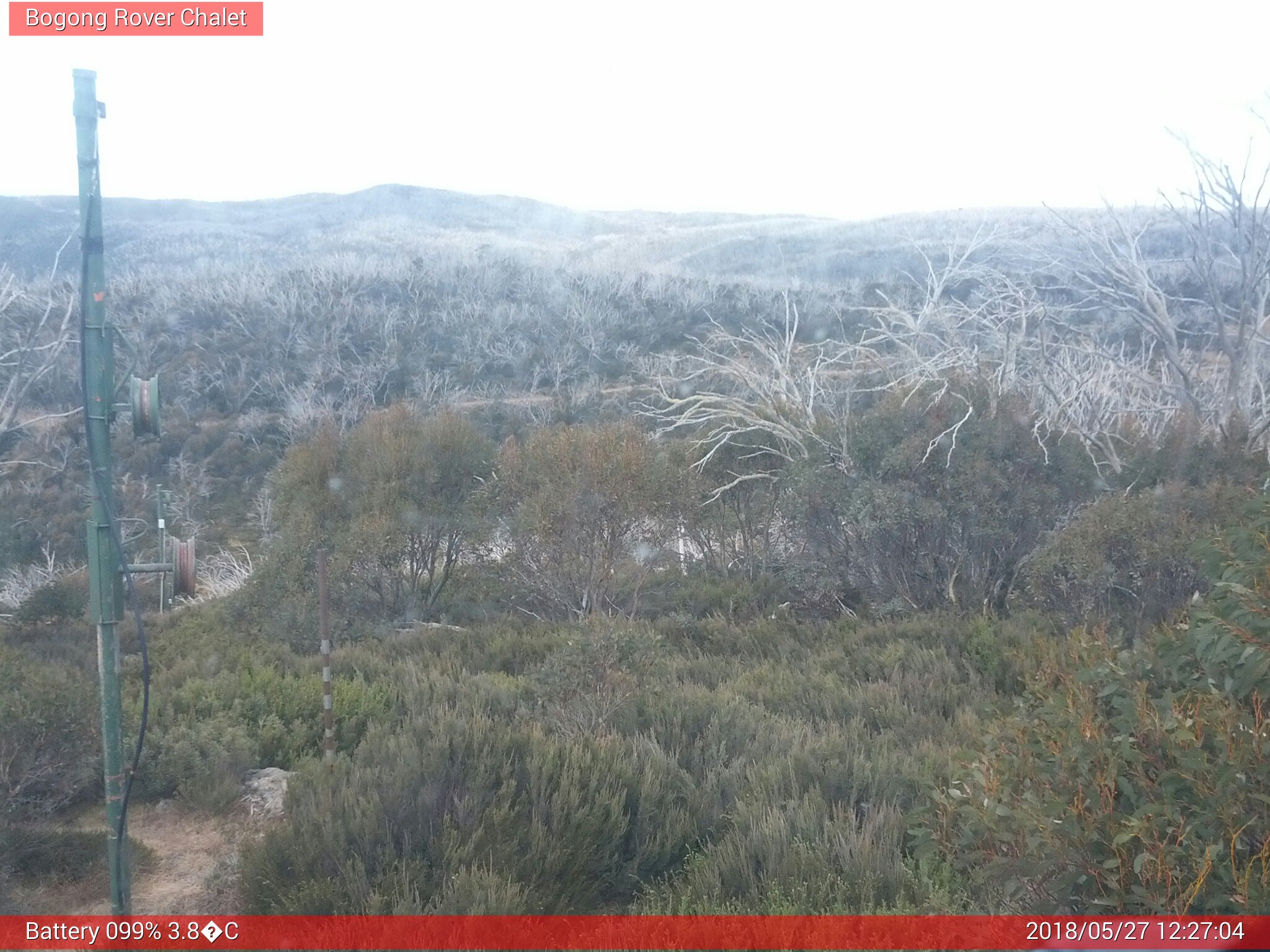 Bogong Web Cam 12:27pm Sunday 27th of May 2018