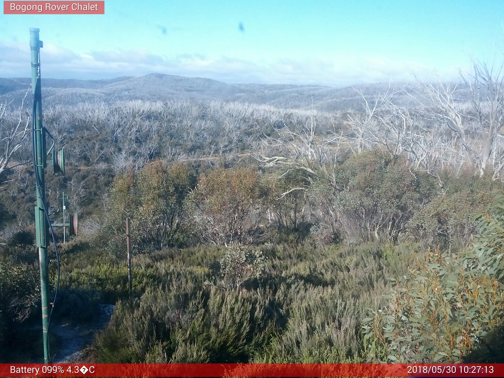 Bogong Web Cam 10:27am Wednesday 30th of May 2018