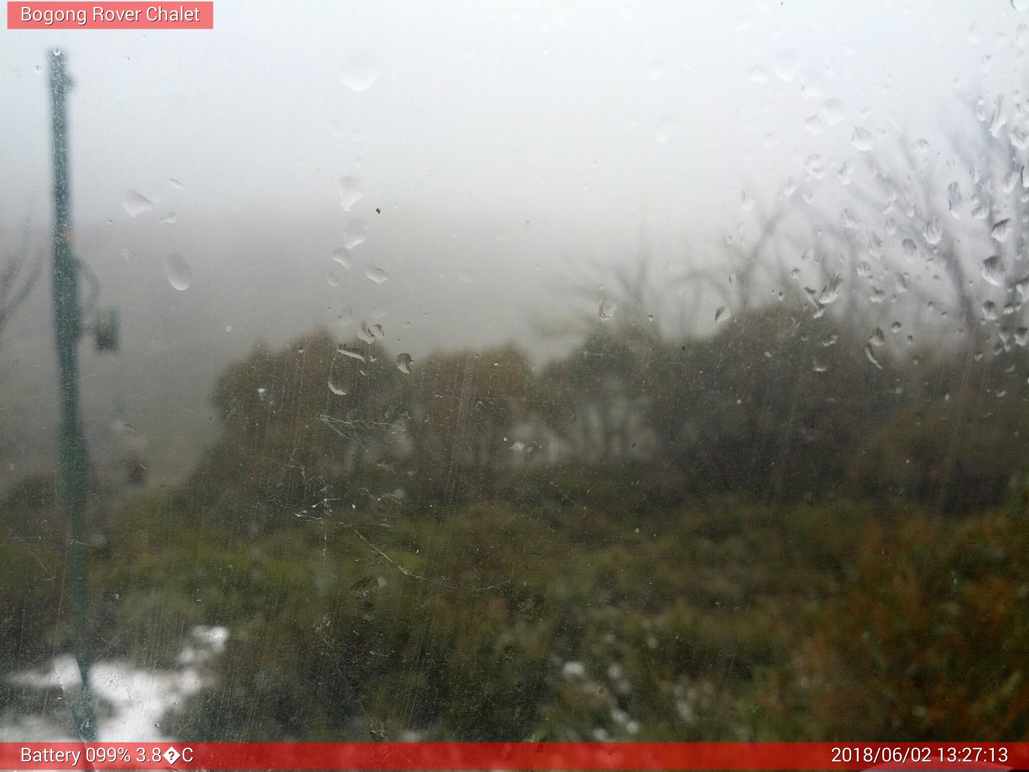 Bogong Web Cam 1:27pm Saturday 2nd of June 2018