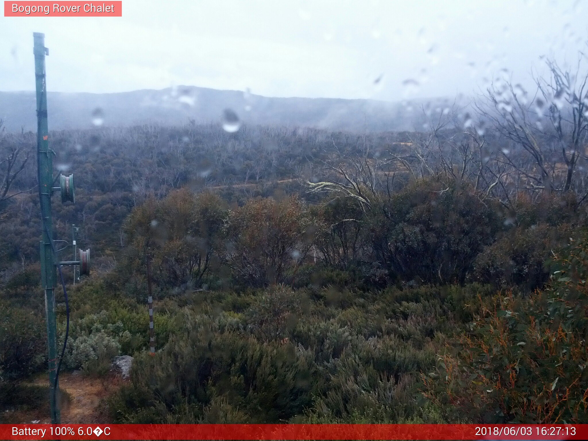 Bogong Web Cam 4:27pm Sunday 3rd of June 2018