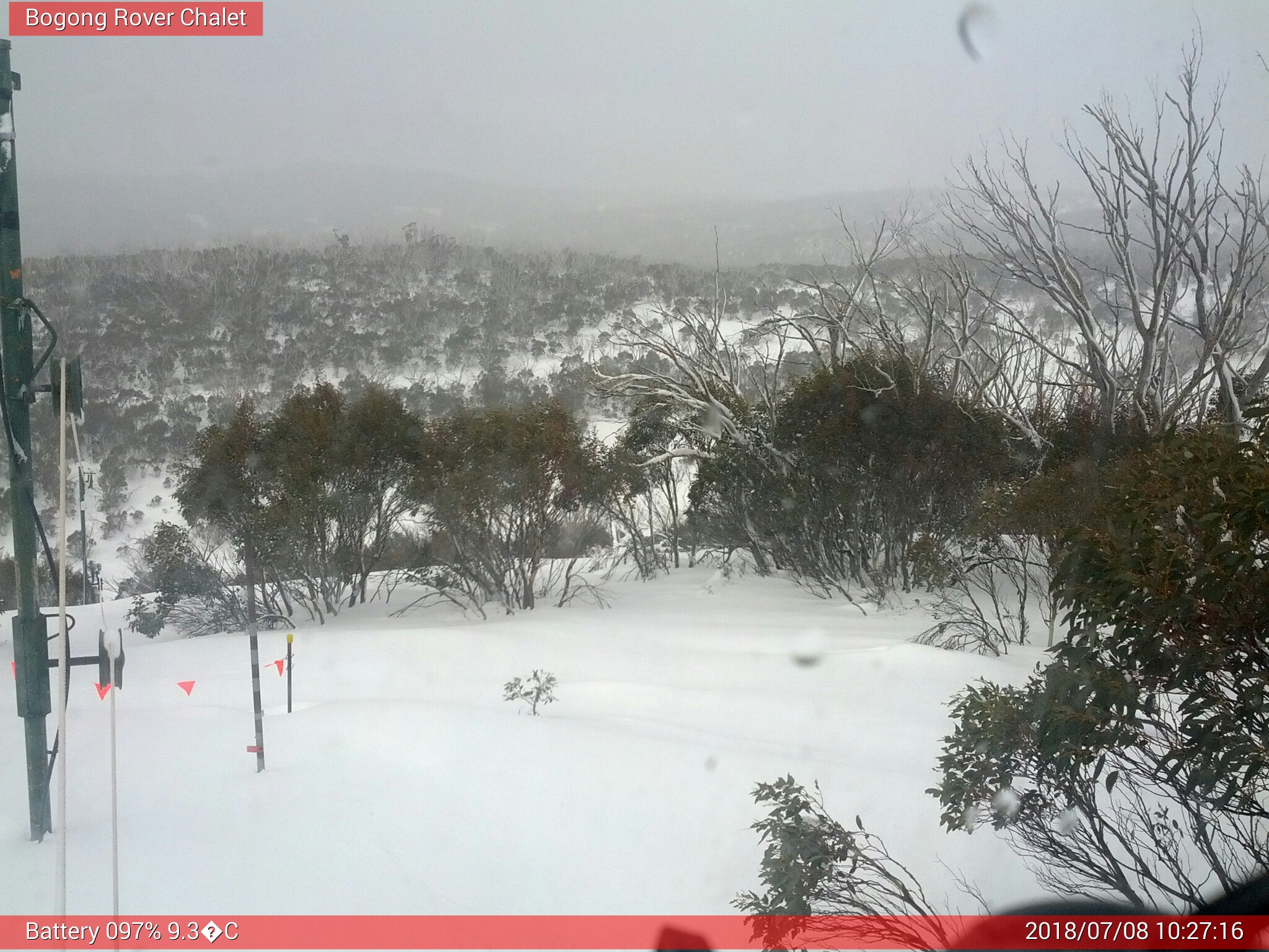 Bogong Web Cam 10:27am Sunday 8th of July 2018