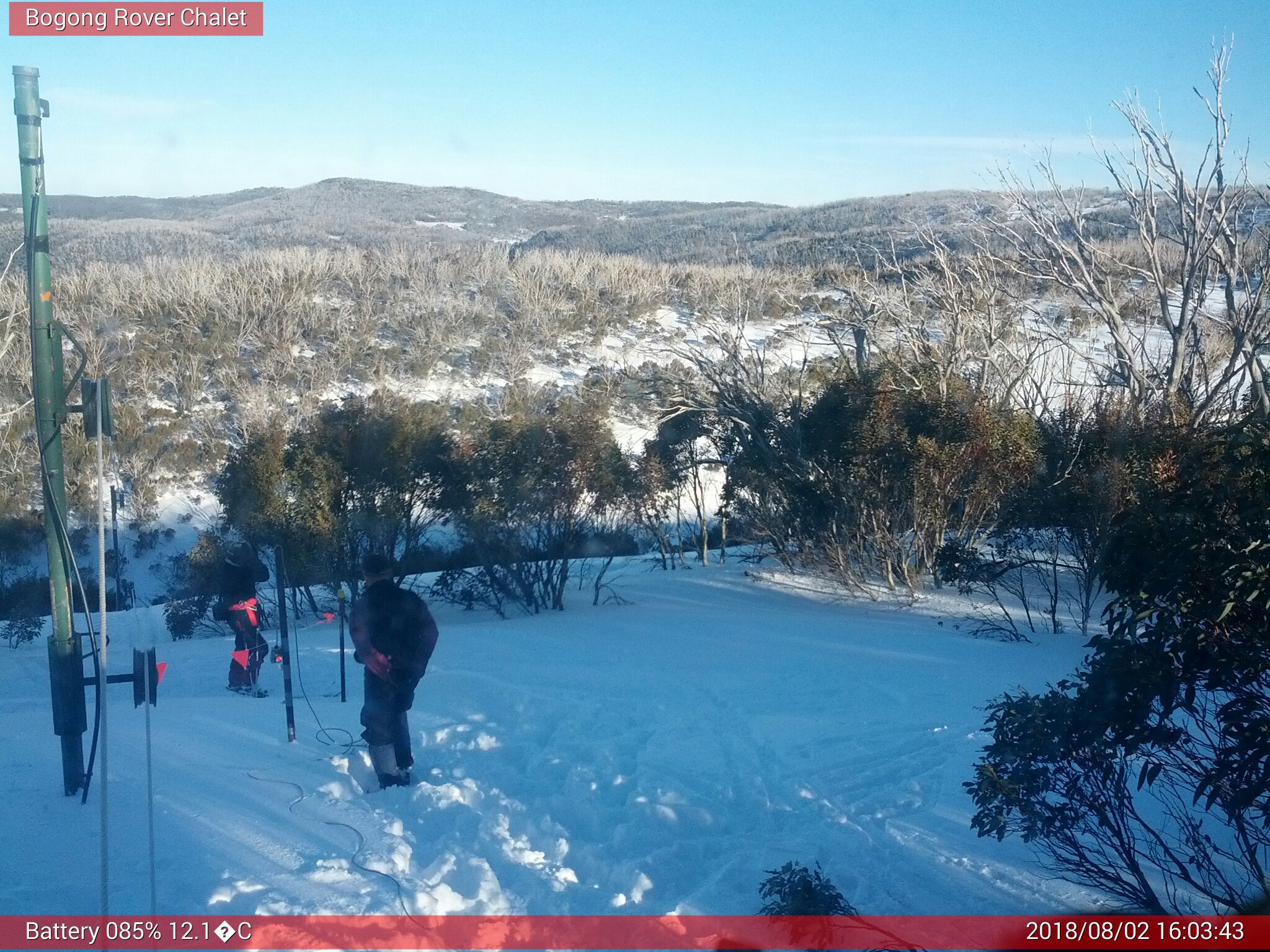 Bogong Web Cam 4:03pm Thursday 2nd of August 2018