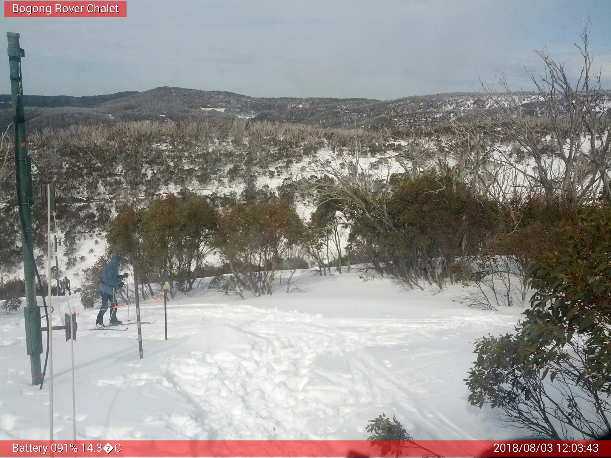 Bogong Web Cam 12:03pm Friday 3rd of August 2018