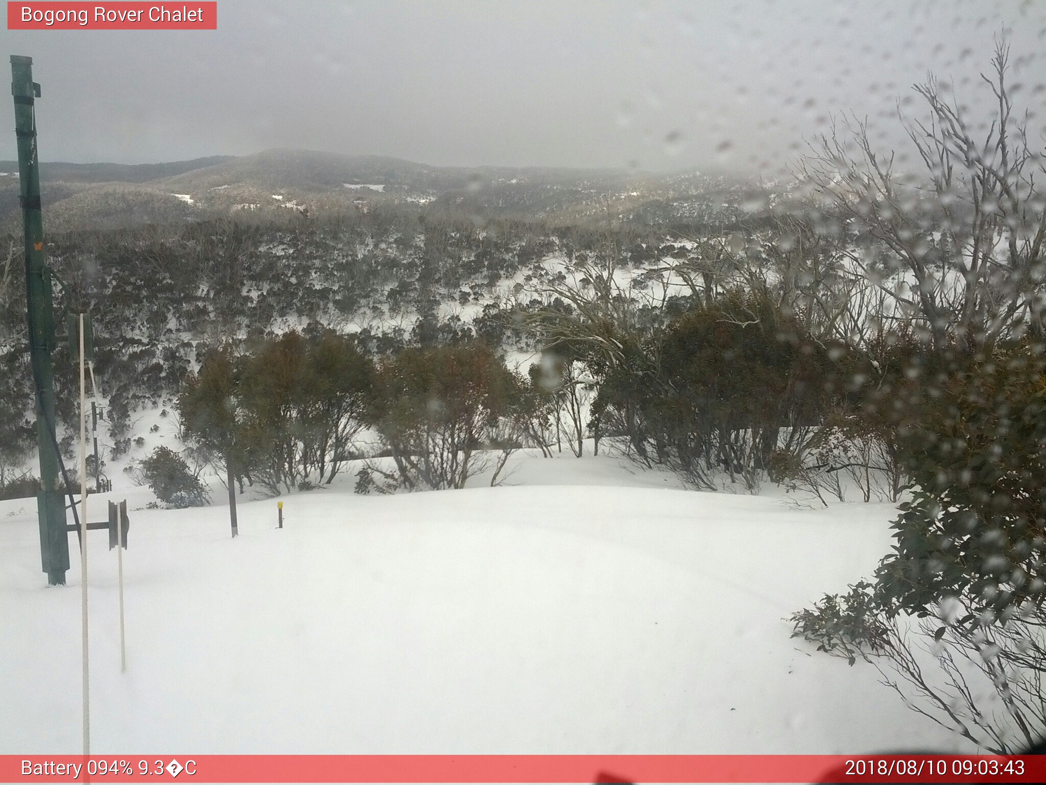 Bogong Web Cam 9:03am Friday 10th of August 2018