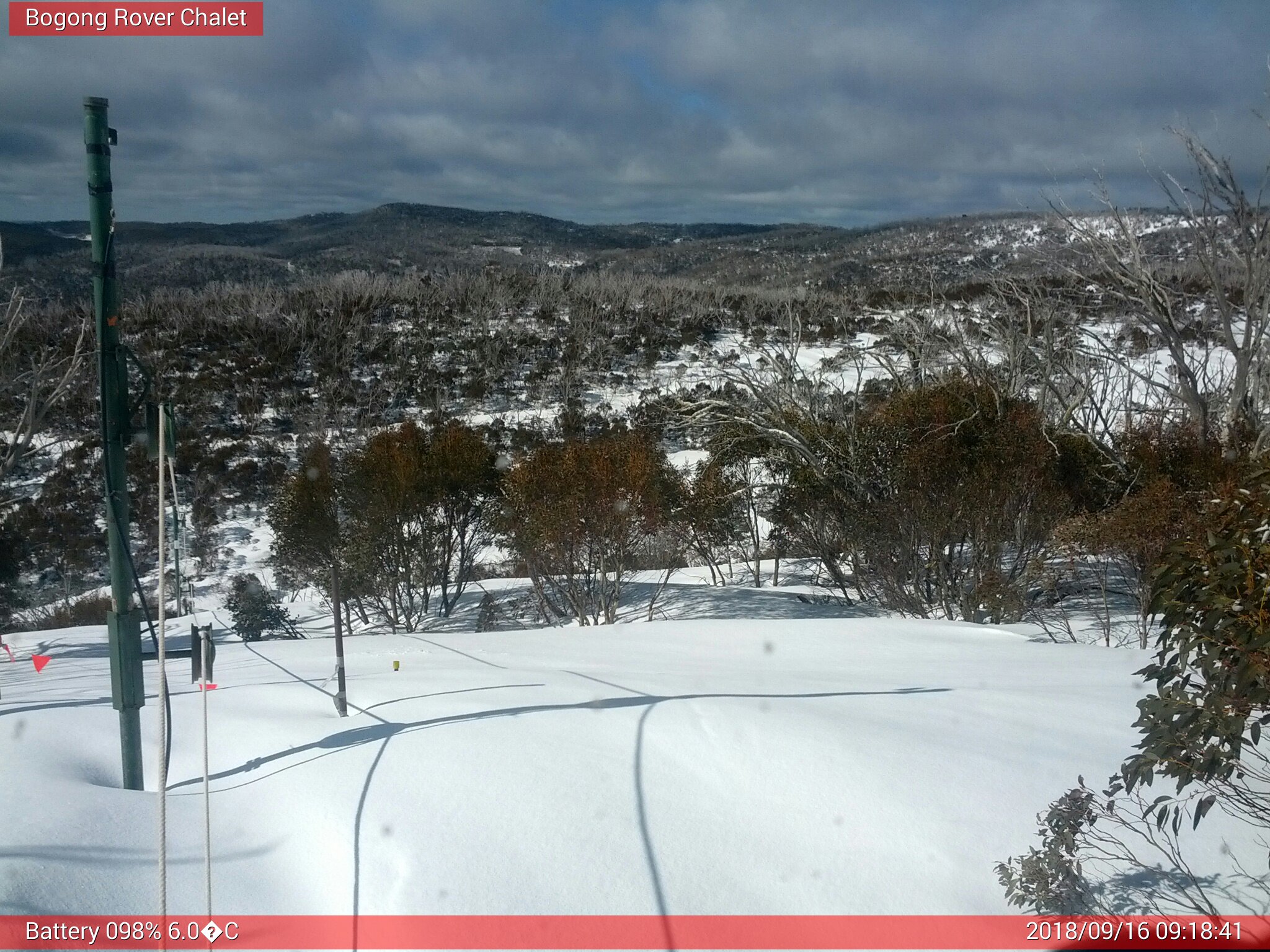 Bogong Web Cam 9:18am Sunday 16th of September 2018