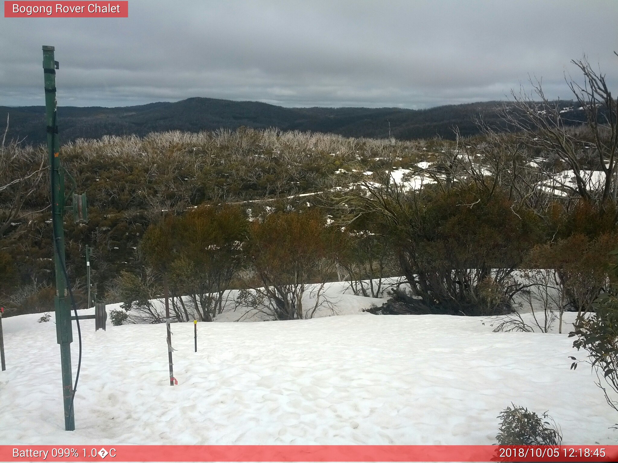 Bogong Web Cam 12:18pm Friday 5th of October 2018