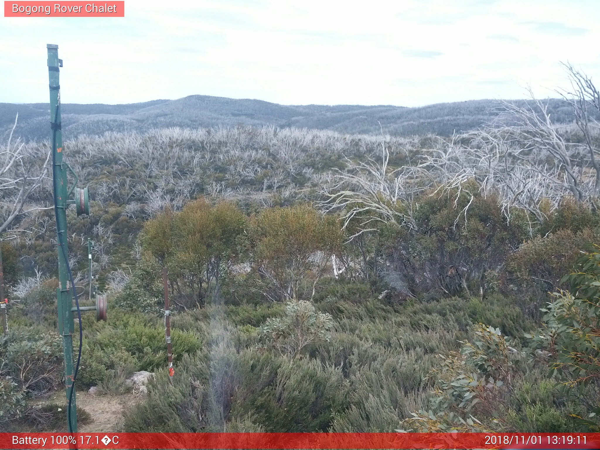 Bogong Web Cam 1:19pm Thursday 1st of November 2018