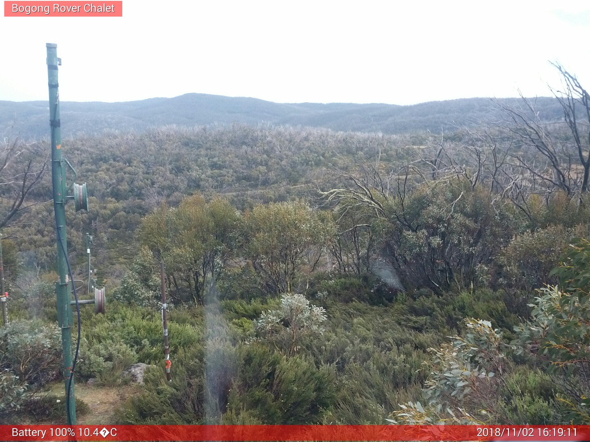 Bogong Web Cam 4:19pm Friday 2nd of November 2018