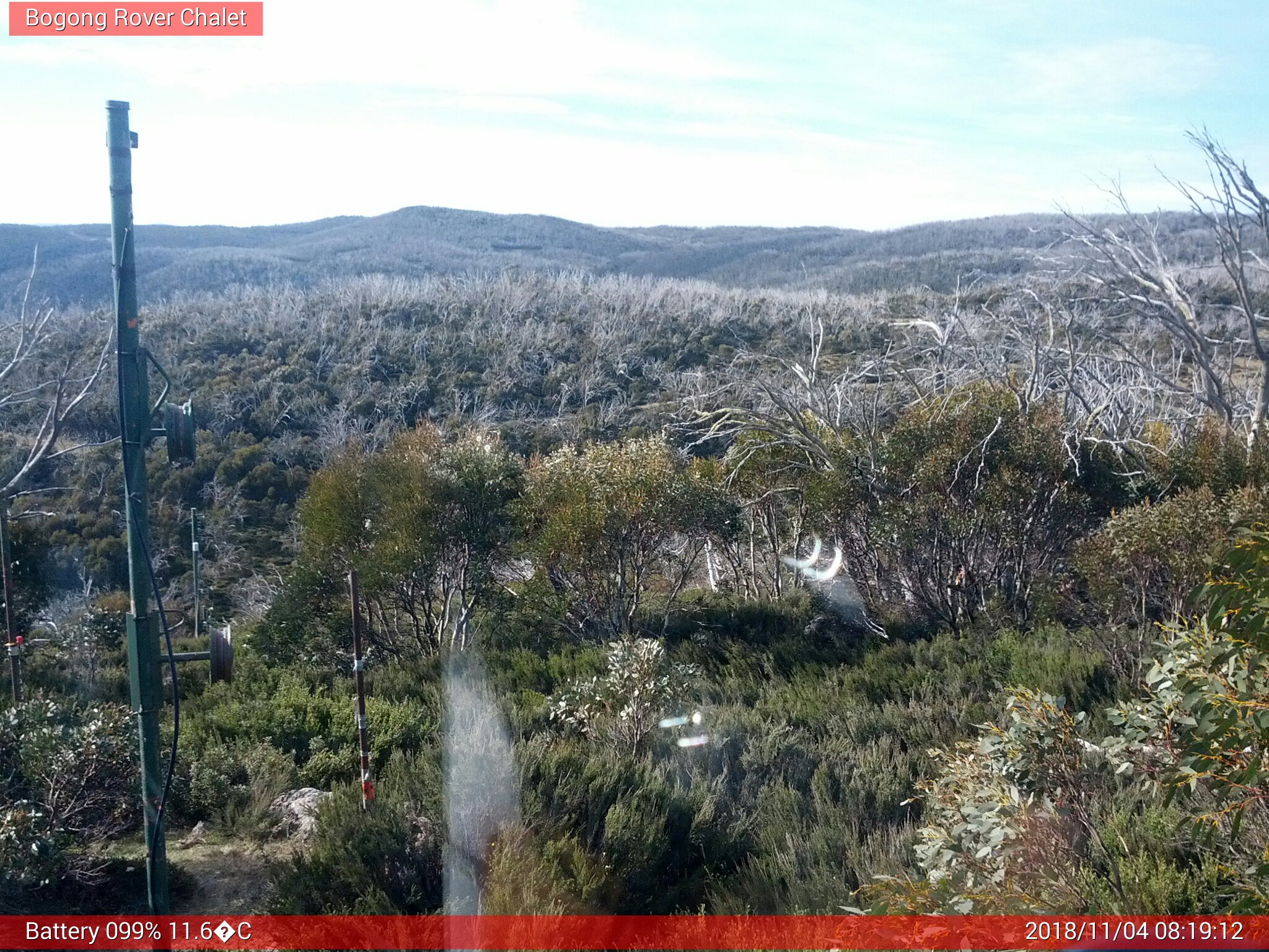 Bogong Web Cam 8:19am Sunday 4th of November 2018