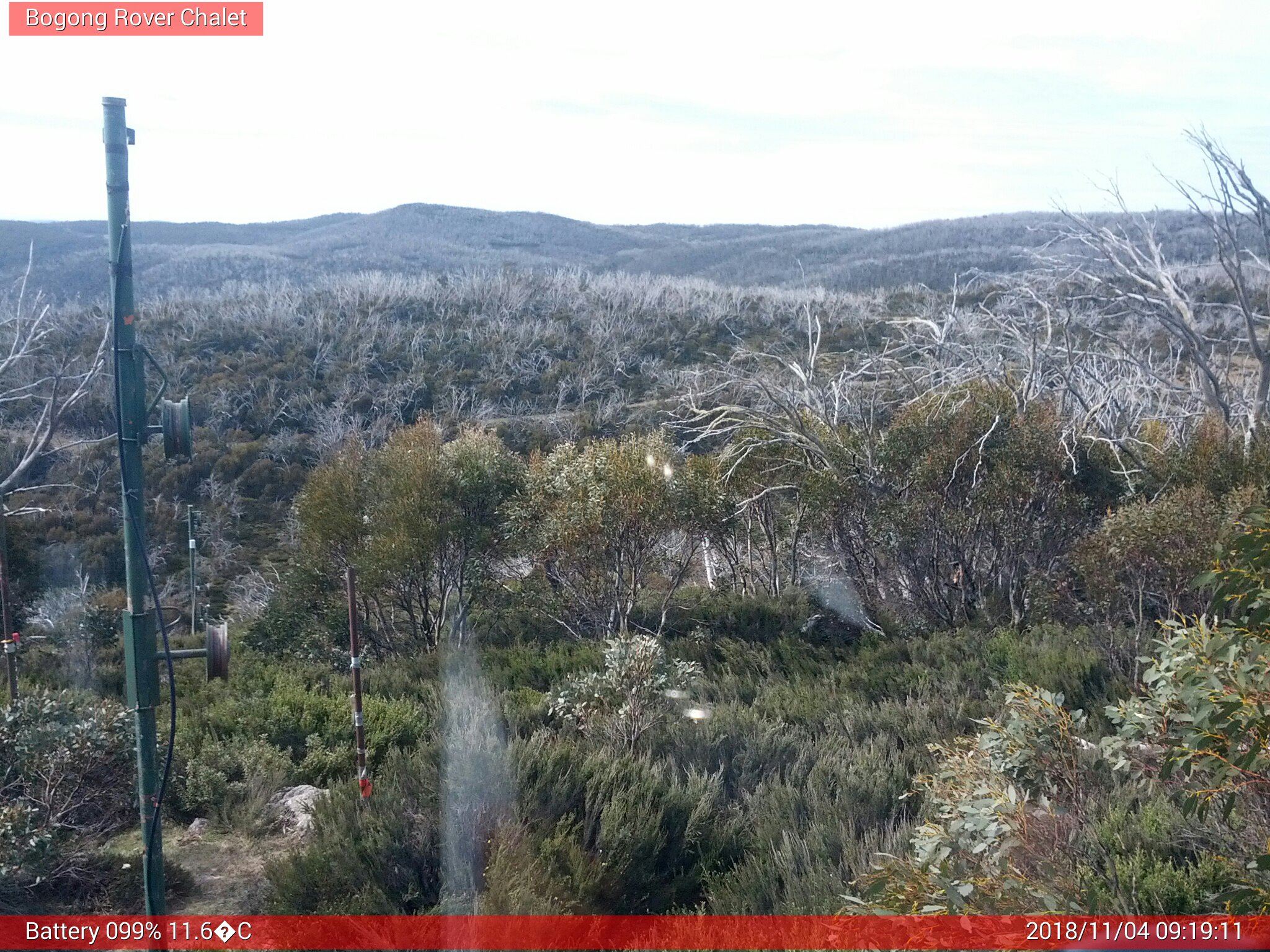 Bogong Web Cam 9:19am Sunday 4th of November 2018