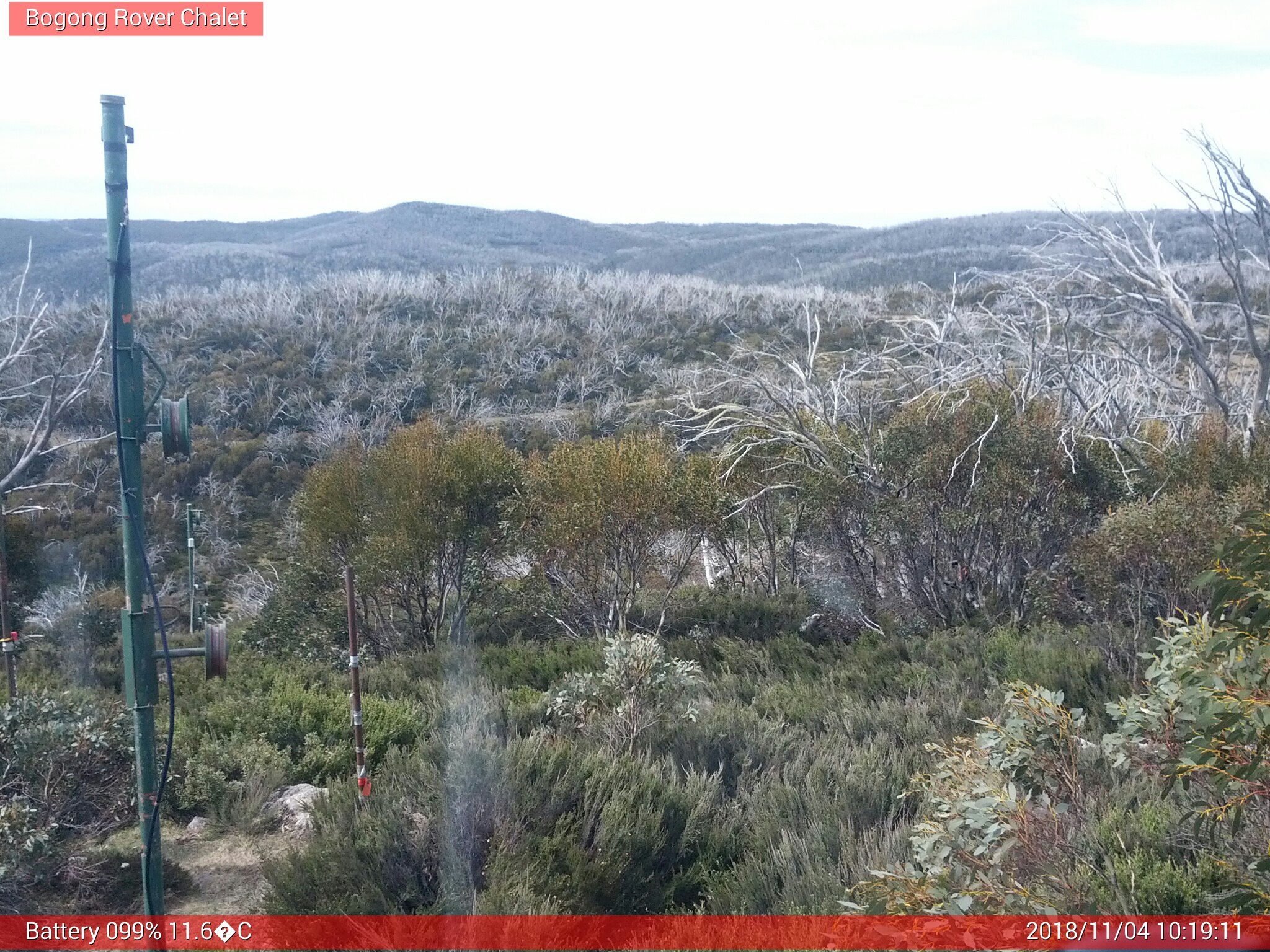 Bogong Web Cam 10:19am Sunday 4th of November 2018