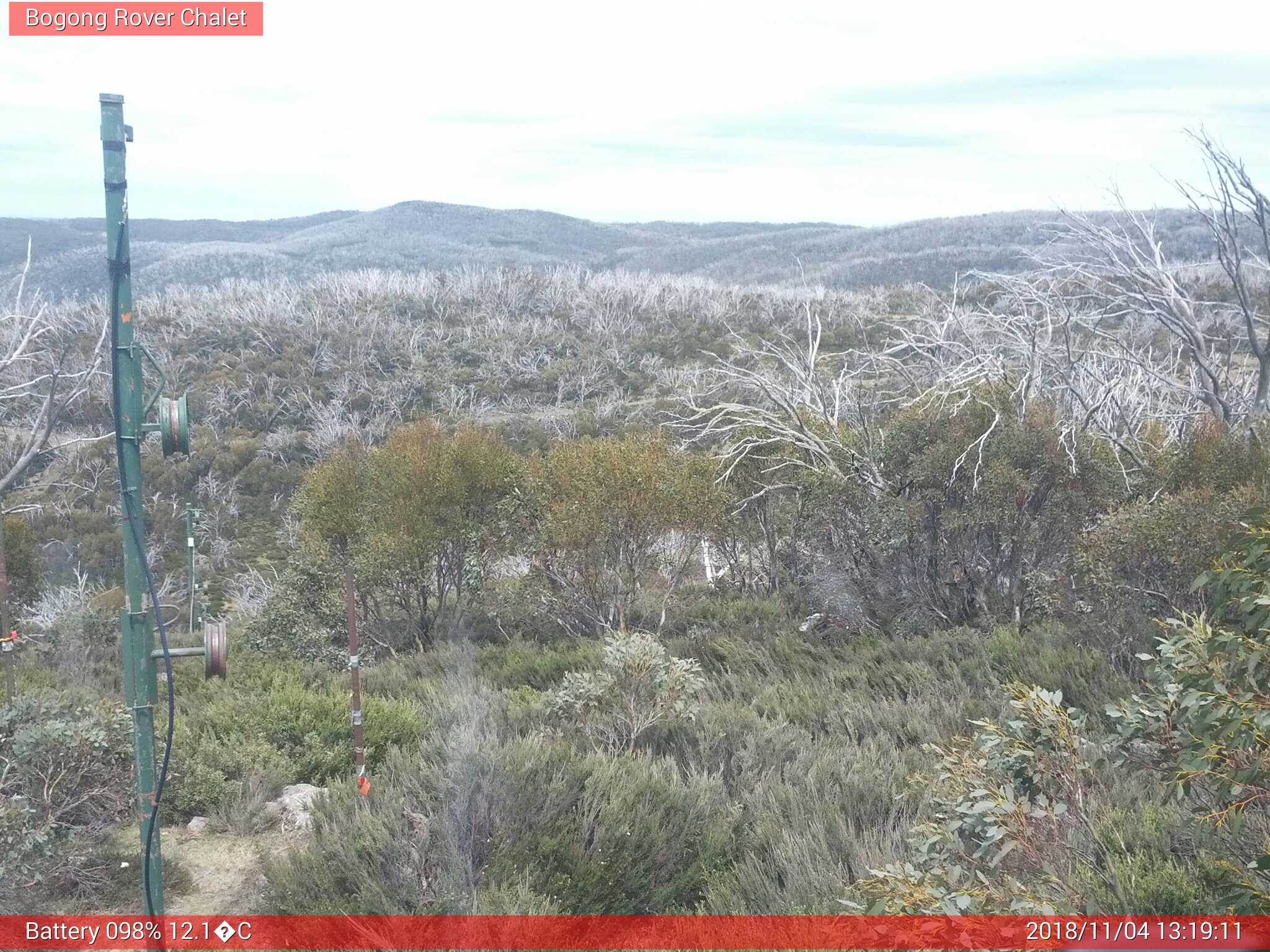 Bogong Web Cam 1:19pm Sunday 4th of November 2018