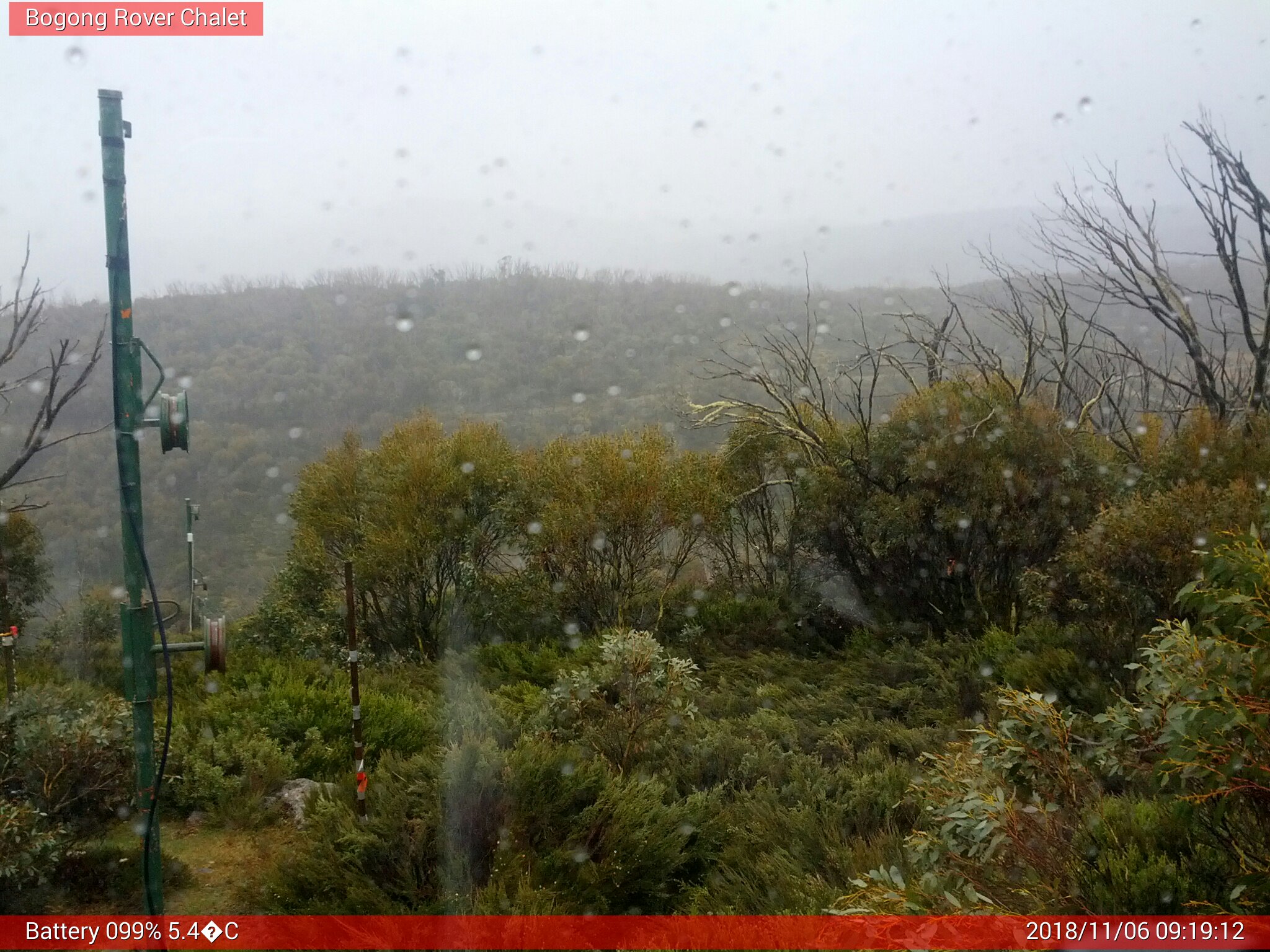 Bogong Web Cam 9:19am Tuesday 6th of November 2018