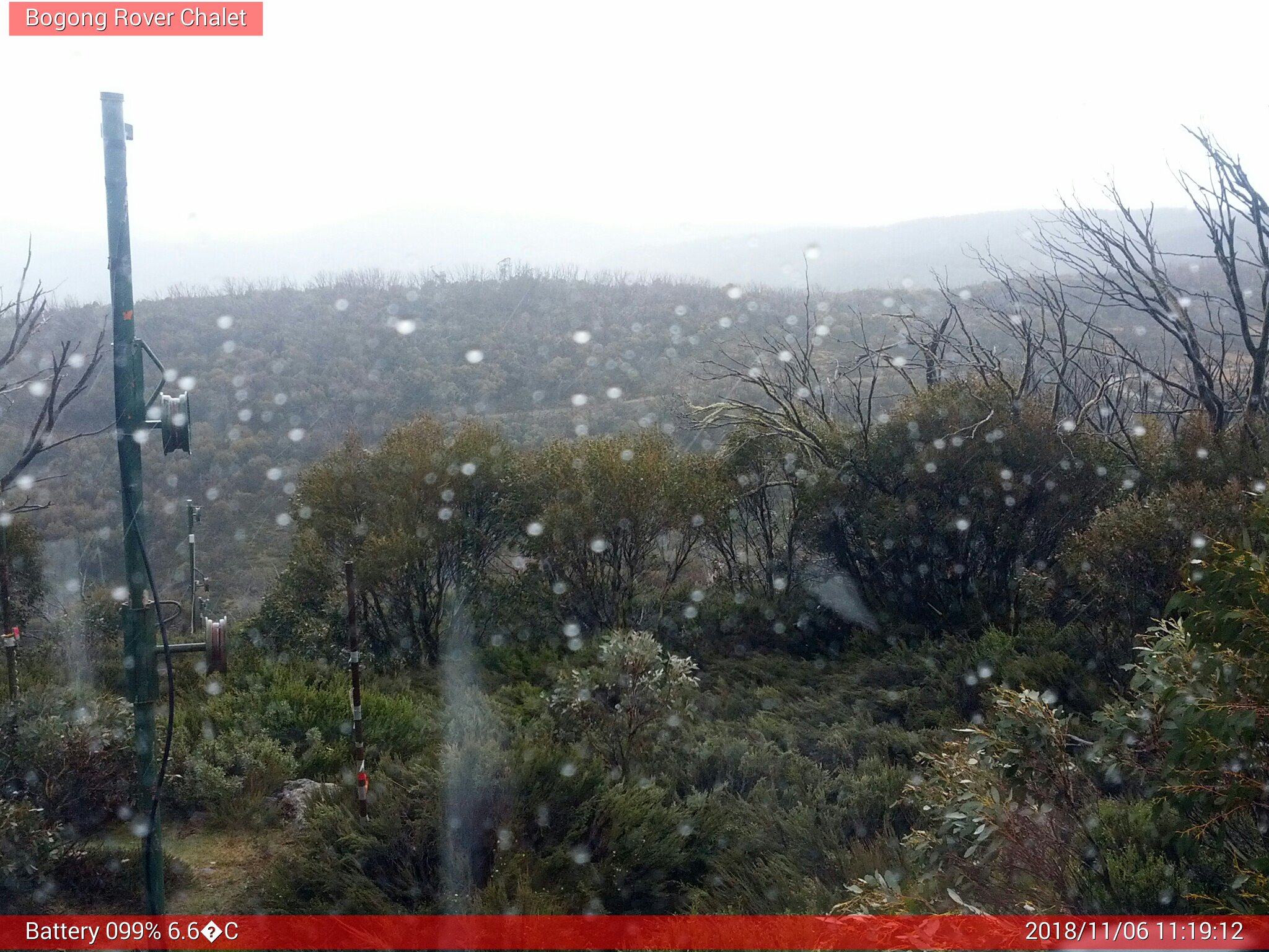 Bogong Web Cam 11:19am Tuesday 6th of November 2018