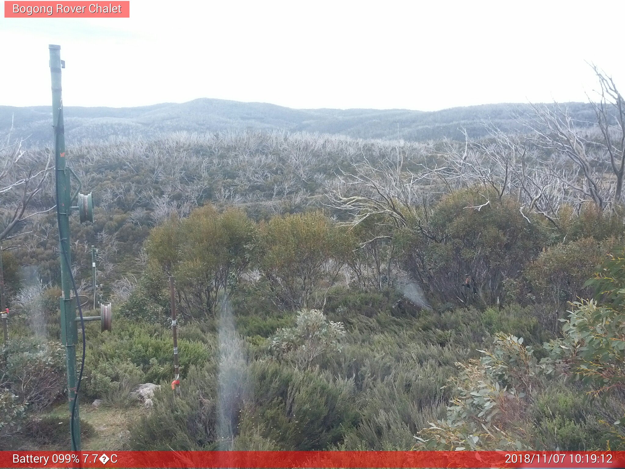 Bogong Web Cam 10:19am Wednesday 7th of November 2018