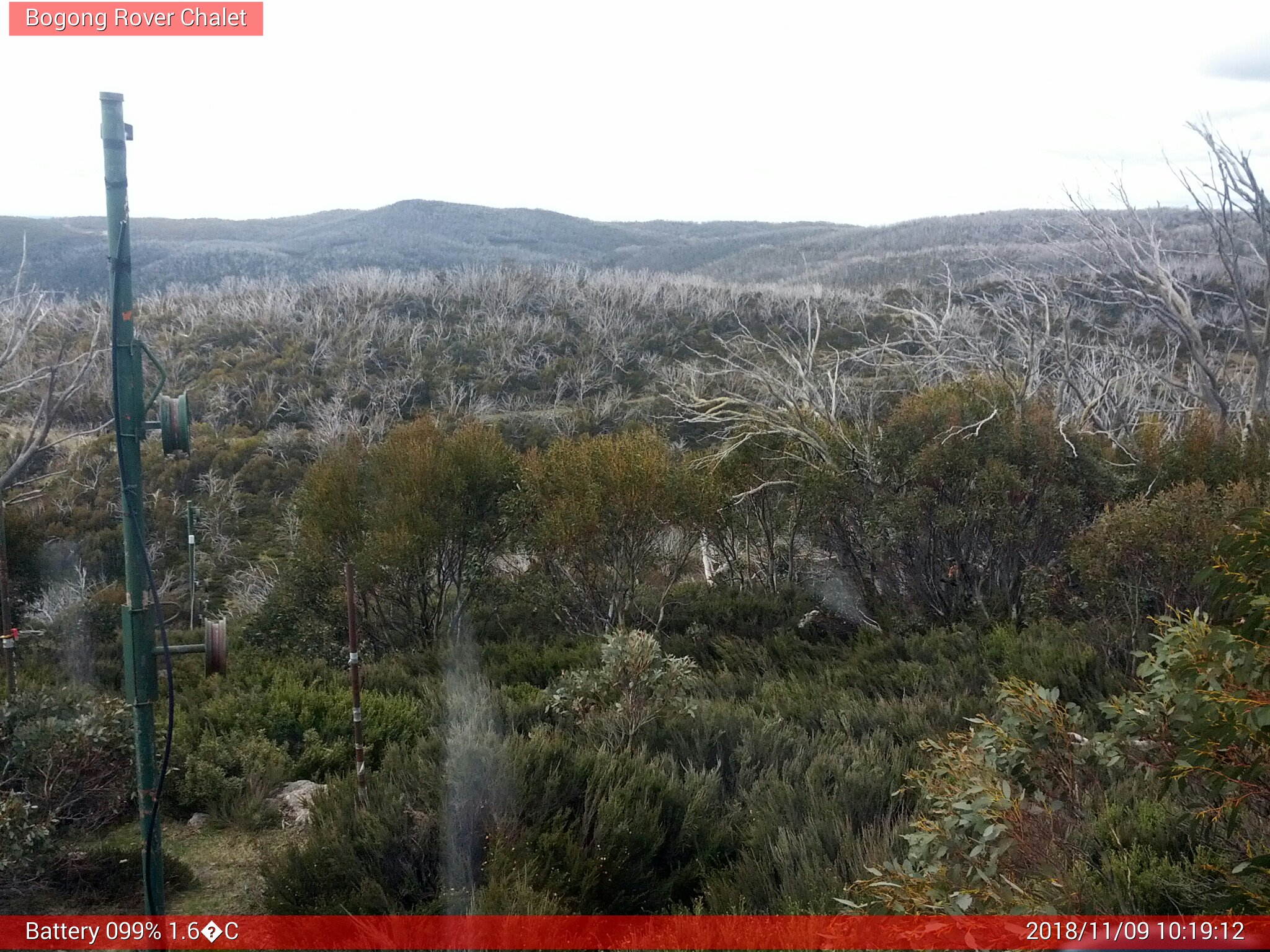 Bogong Web Cam 10:19am Friday 9th of November 2018