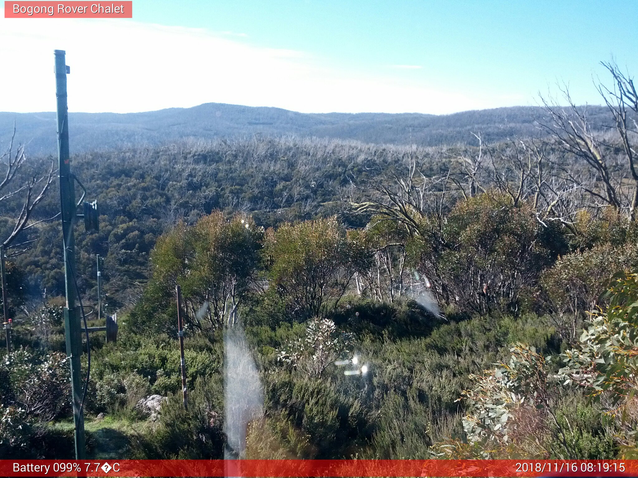 Bogong Web Cam 8:19am Friday 16th of November 2018