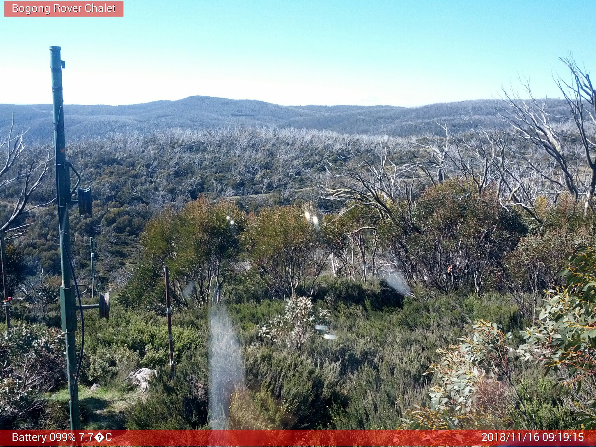 Bogong Web Cam 9:19am Friday 16th of November 2018