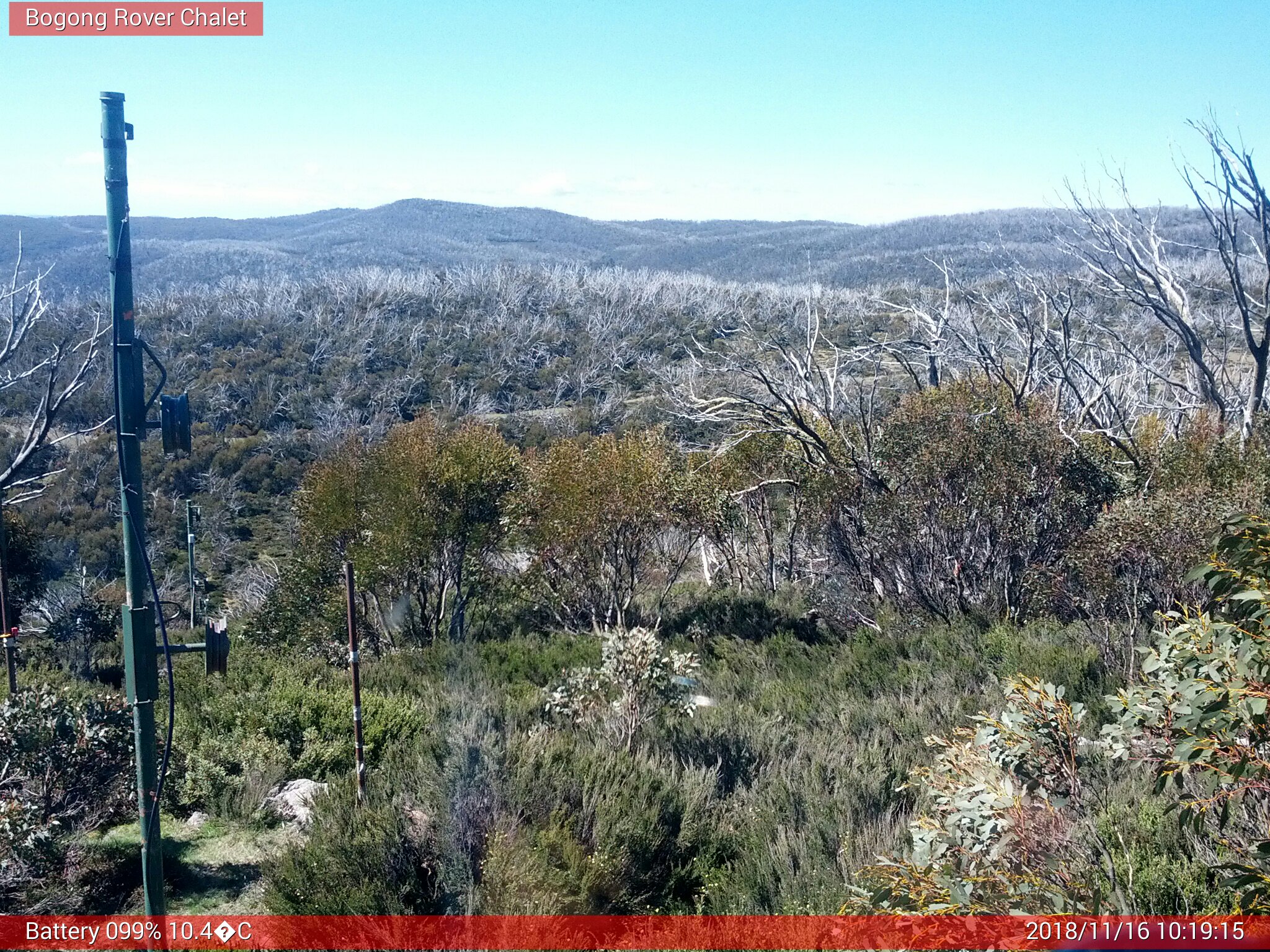 Bogong Web Cam 10:19am Friday 16th of November 2018