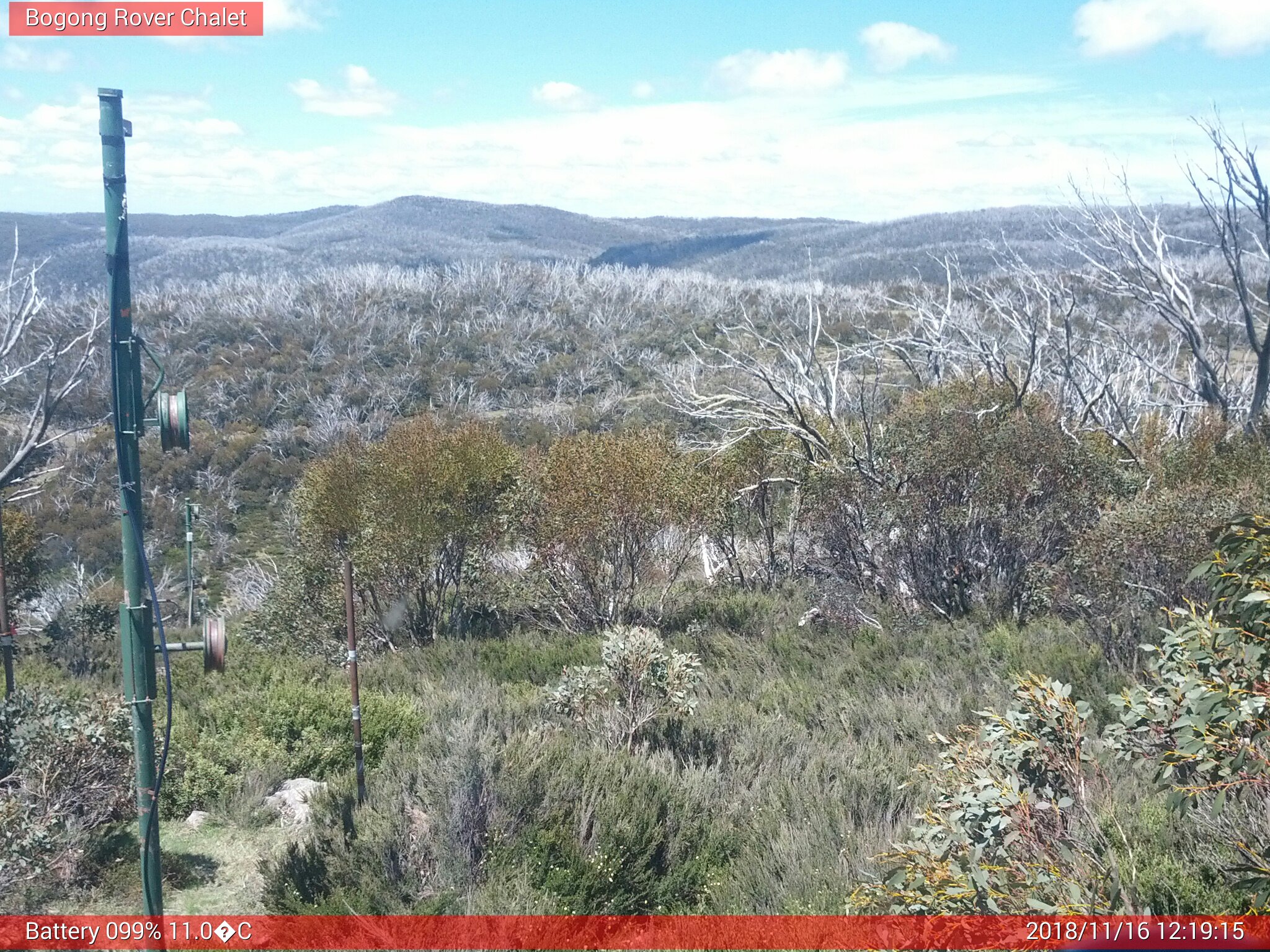 Bogong Web Cam 12:19pm Friday 16th of November 2018