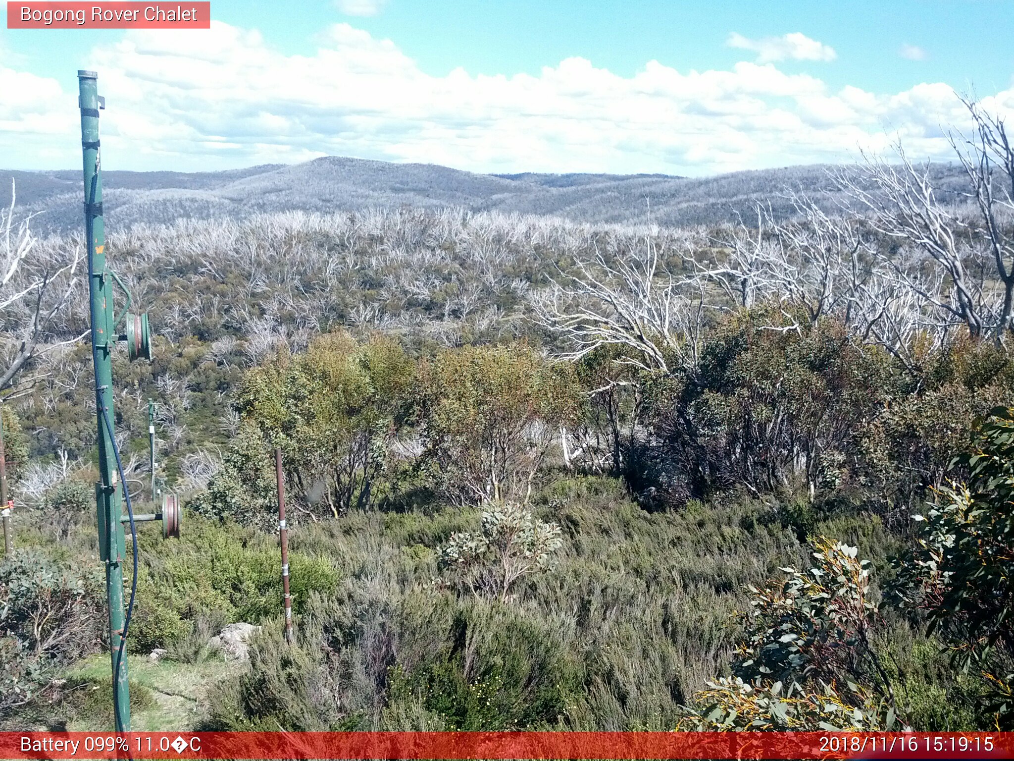 Bogong Web Cam 3:19pm Friday 16th of November 2018