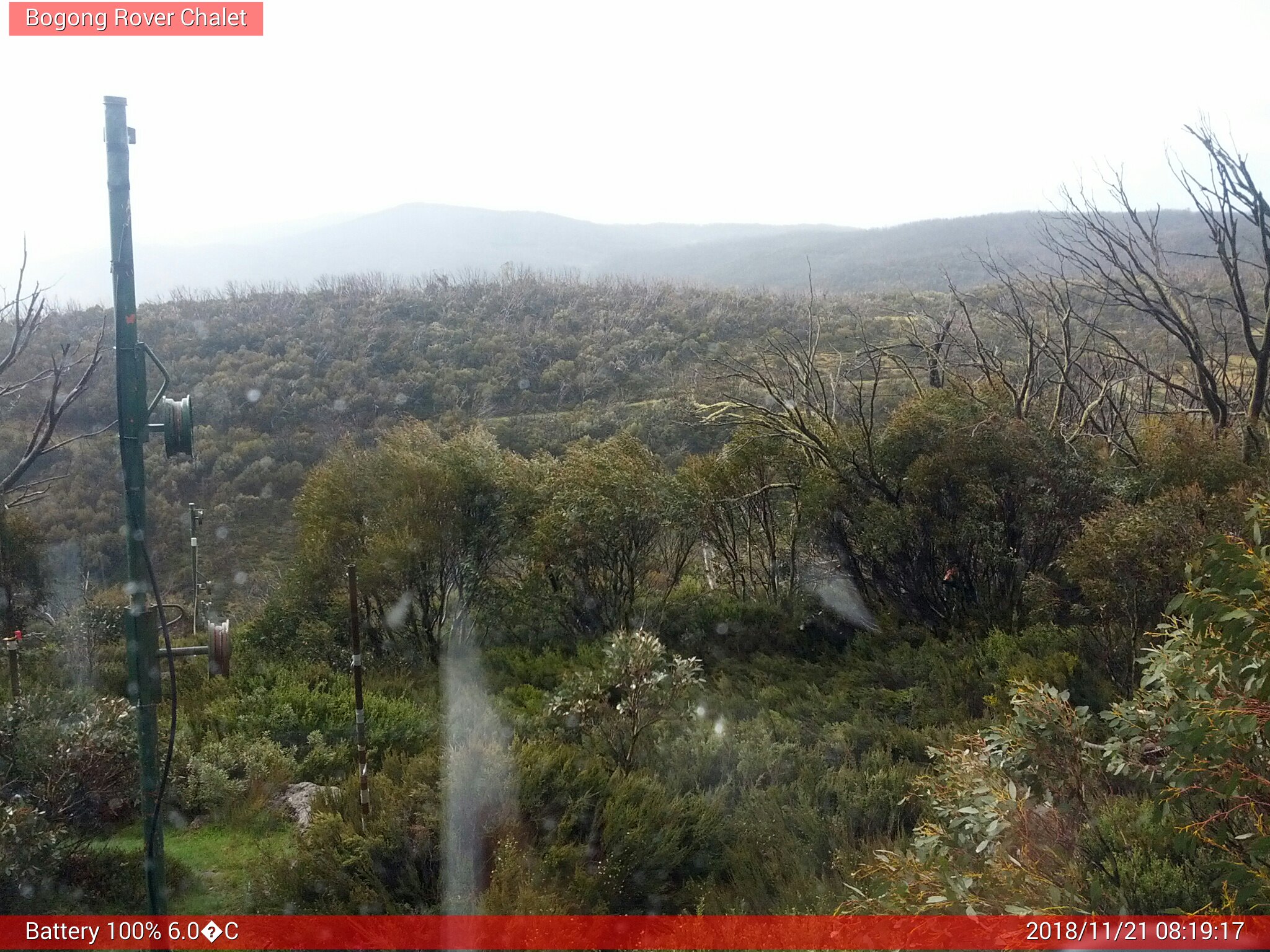 Bogong Web Cam 8:19am Wednesday 21st of November 2018