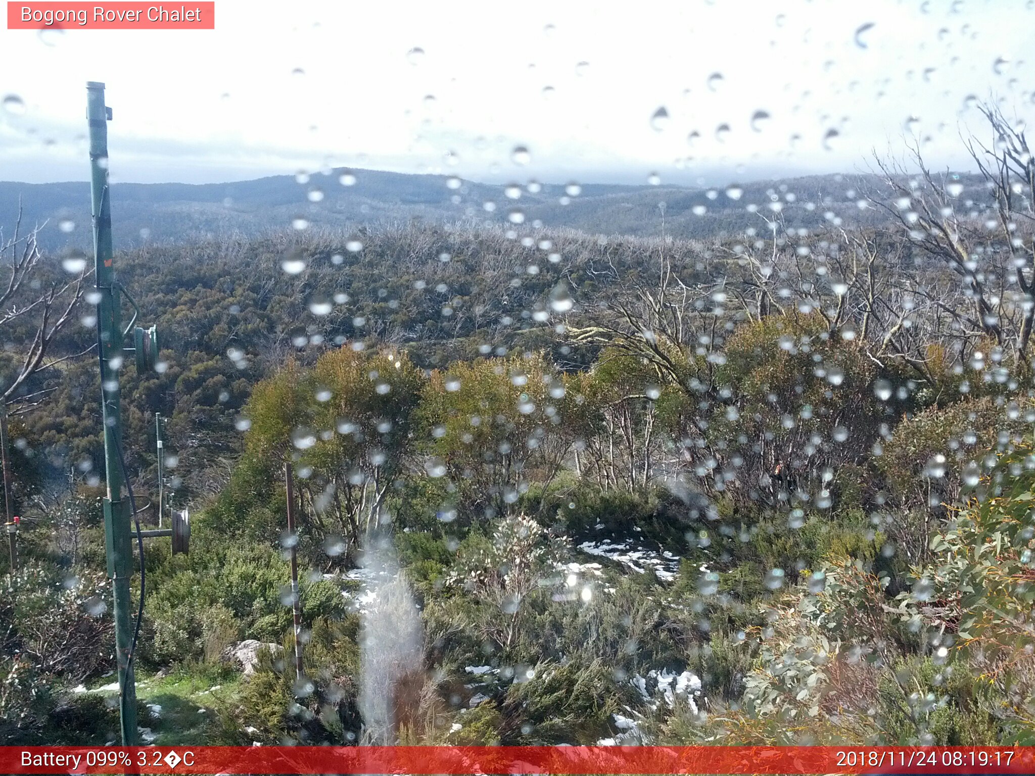 Bogong Web Cam 8:19am Saturday 24th of November 2018