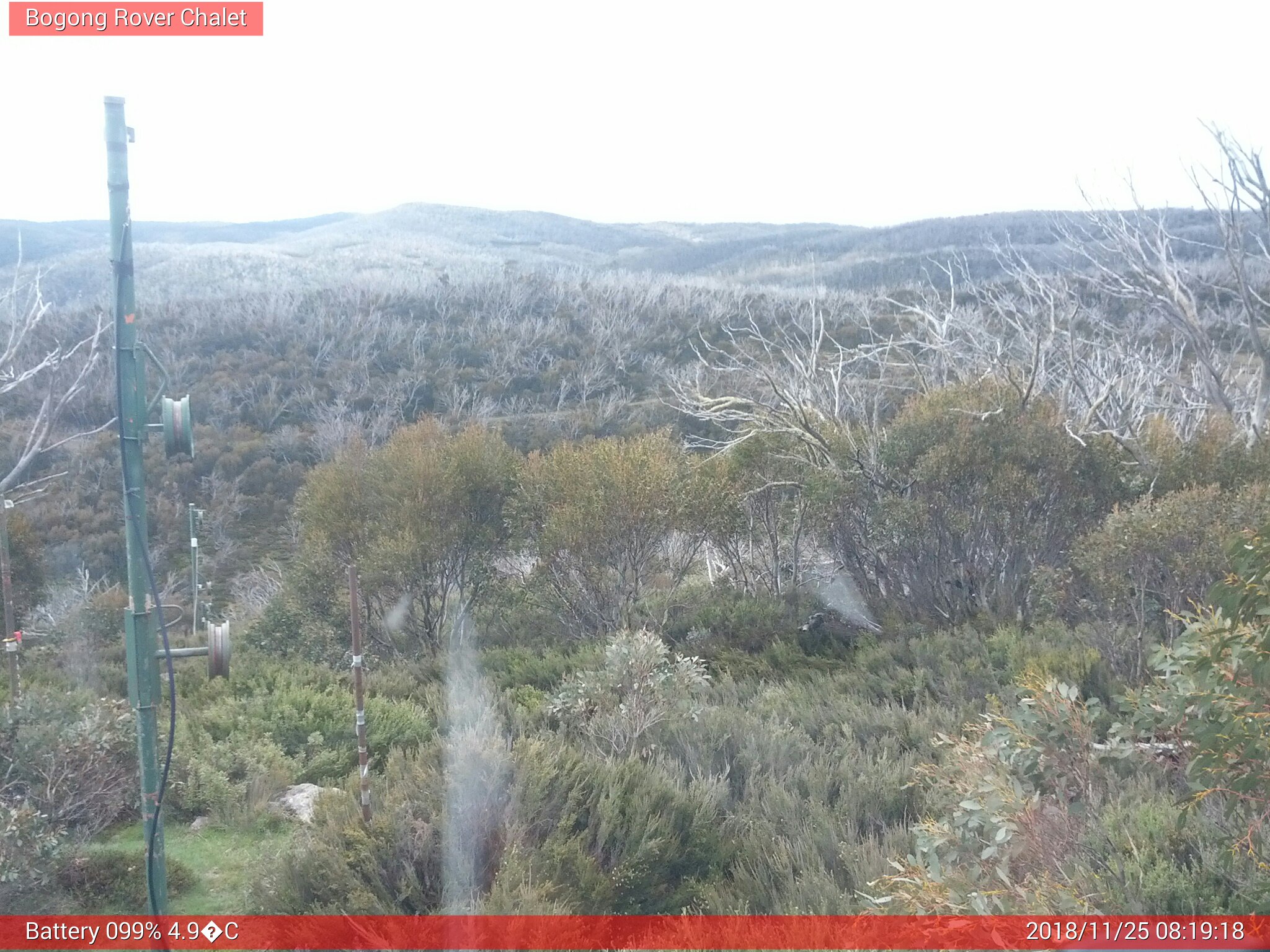 Bogong Web Cam 8:19am Sunday 25th of November 2018