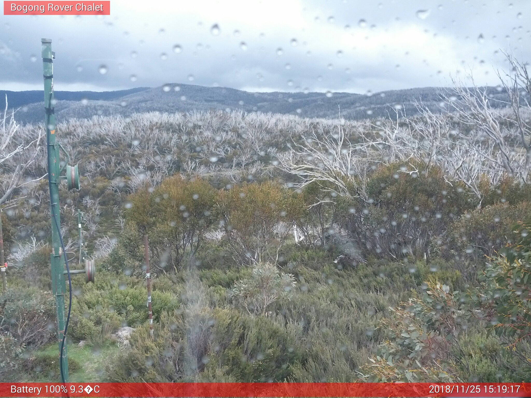 Bogong Web Cam 3:19pm Sunday 25th of November 2018