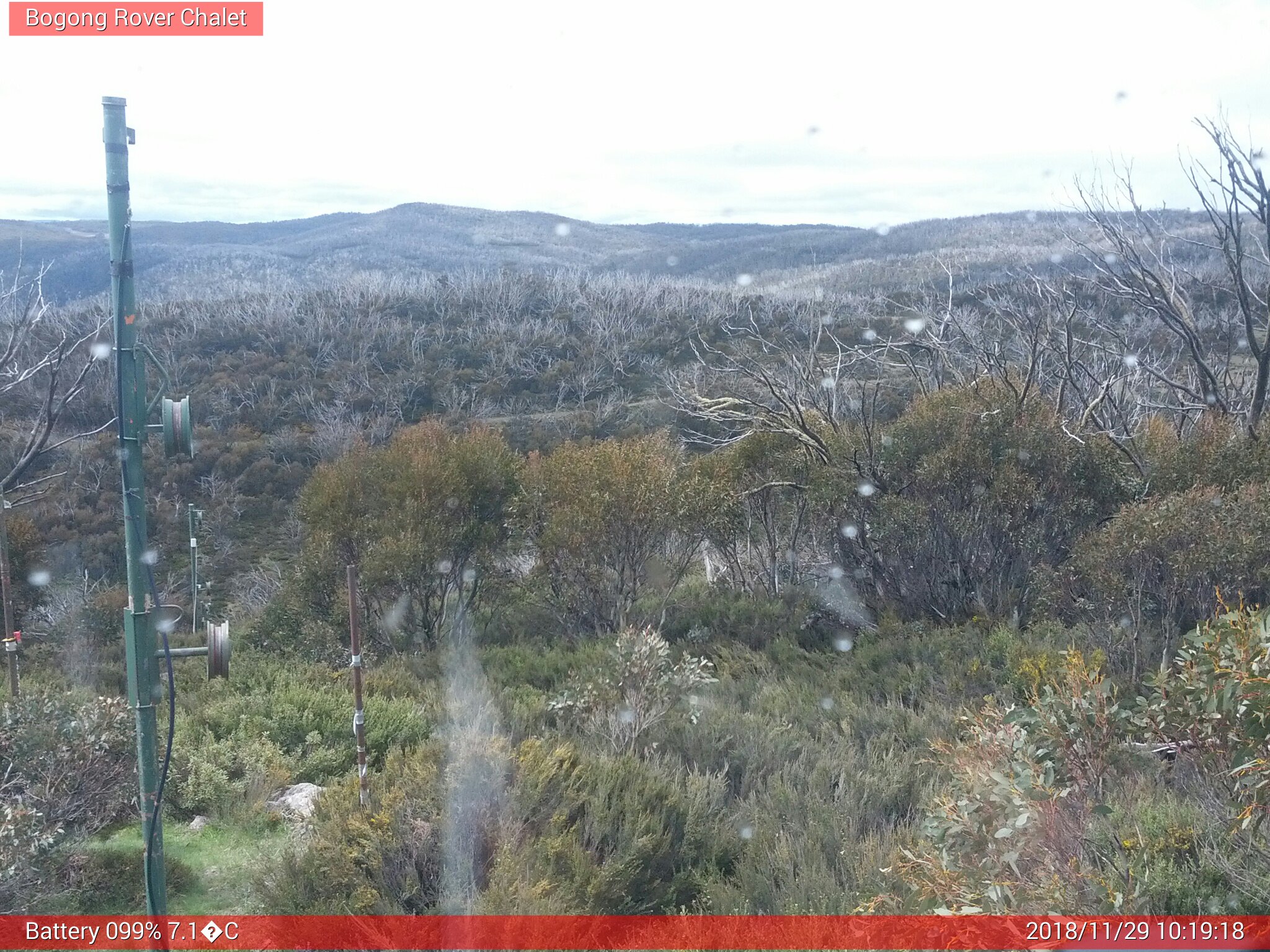 Bogong Web Cam 10:19am Thursday 29th of November 2018