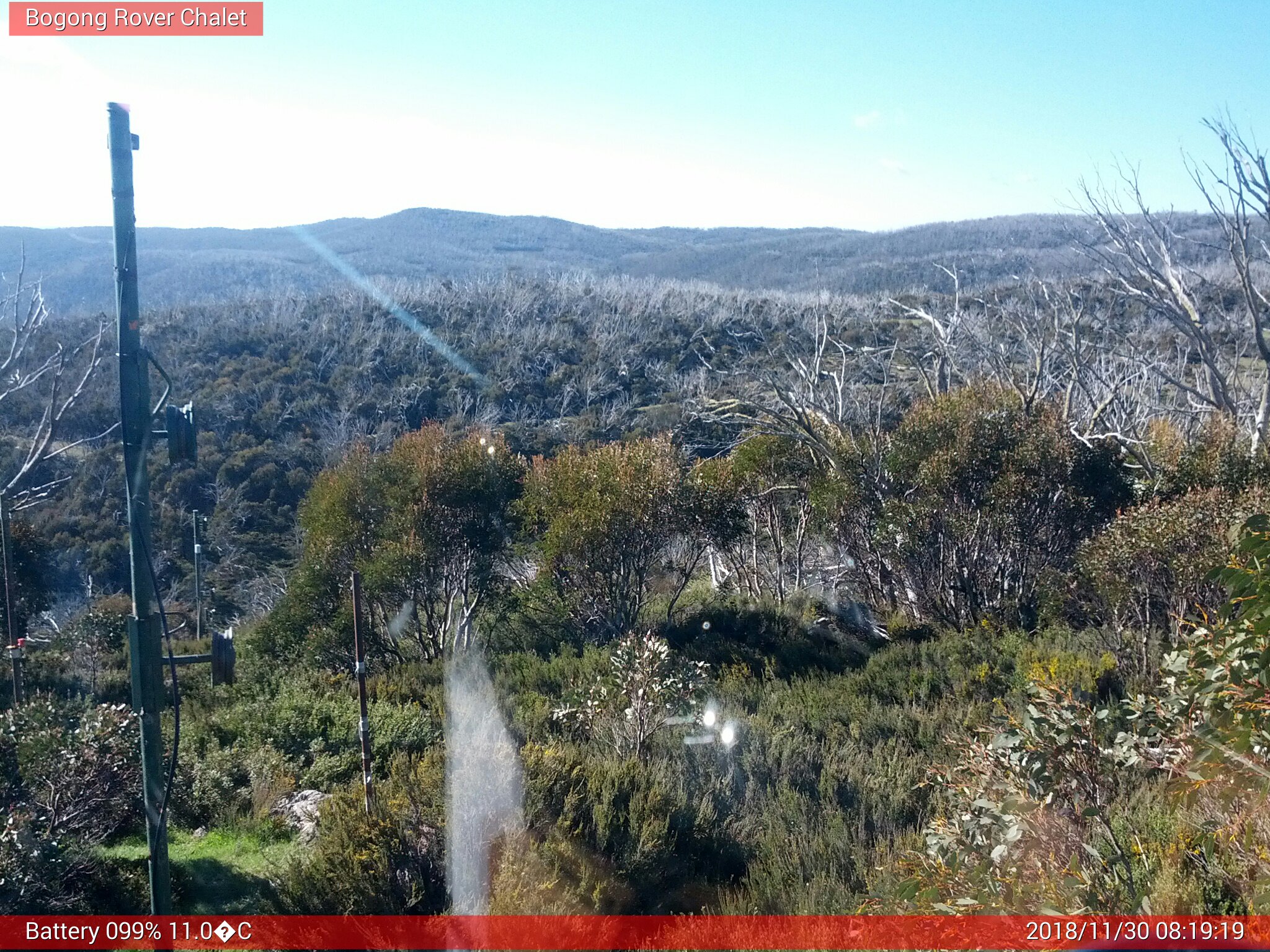 Bogong Web Cam 8:19am Friday 30th of November 2018