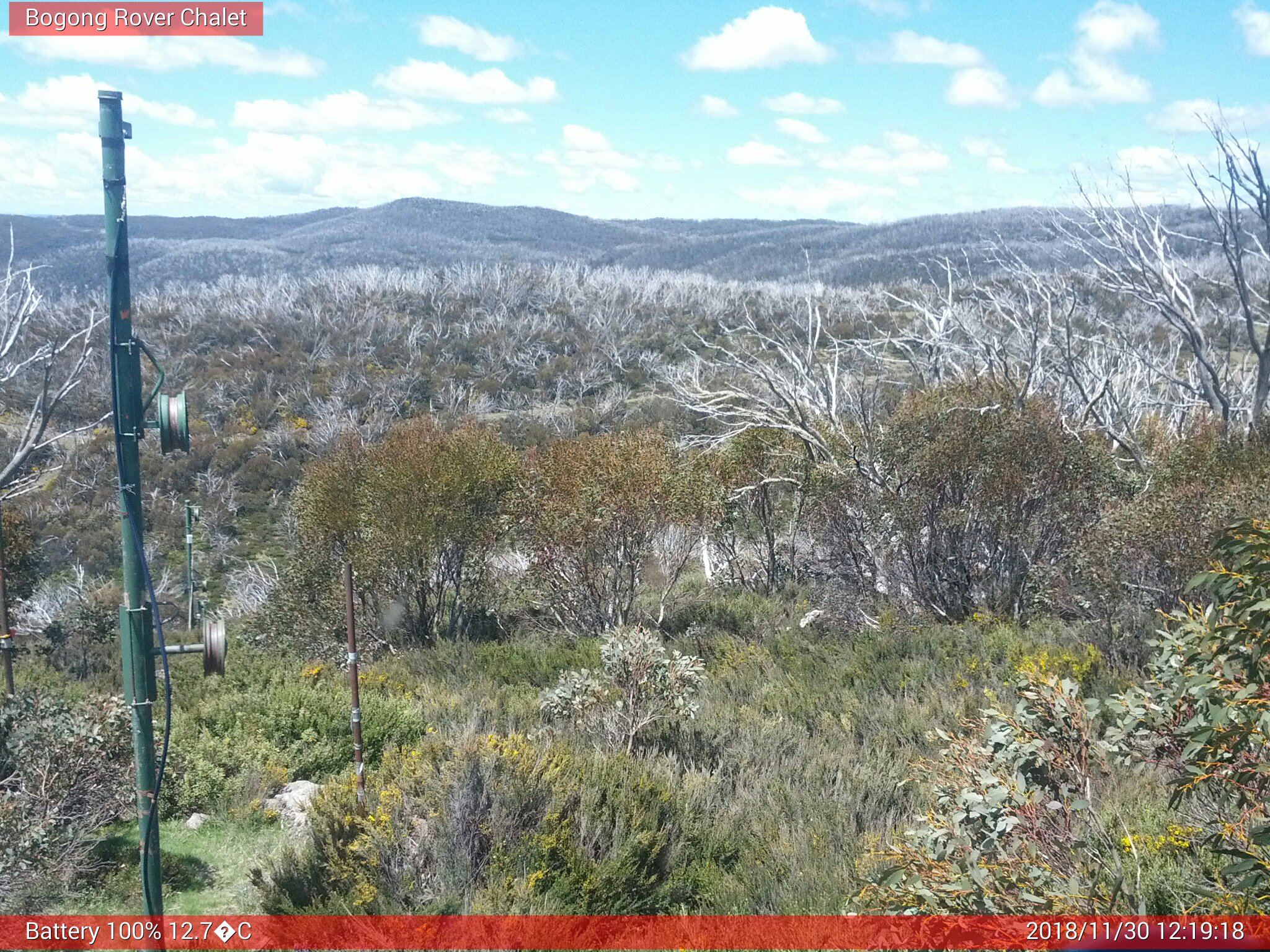 Bogong Web Cam 12:19pm Friday 30th of November 2018