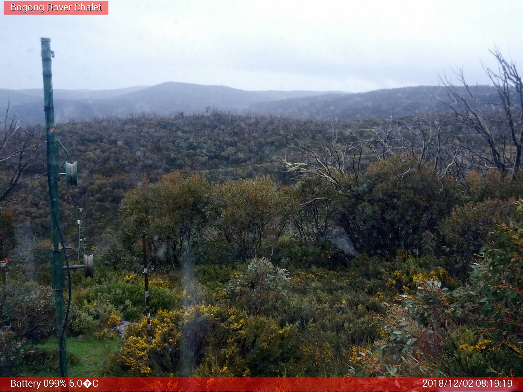 Bogong Web Cam 8:19am Sunday 2nd of December 2018