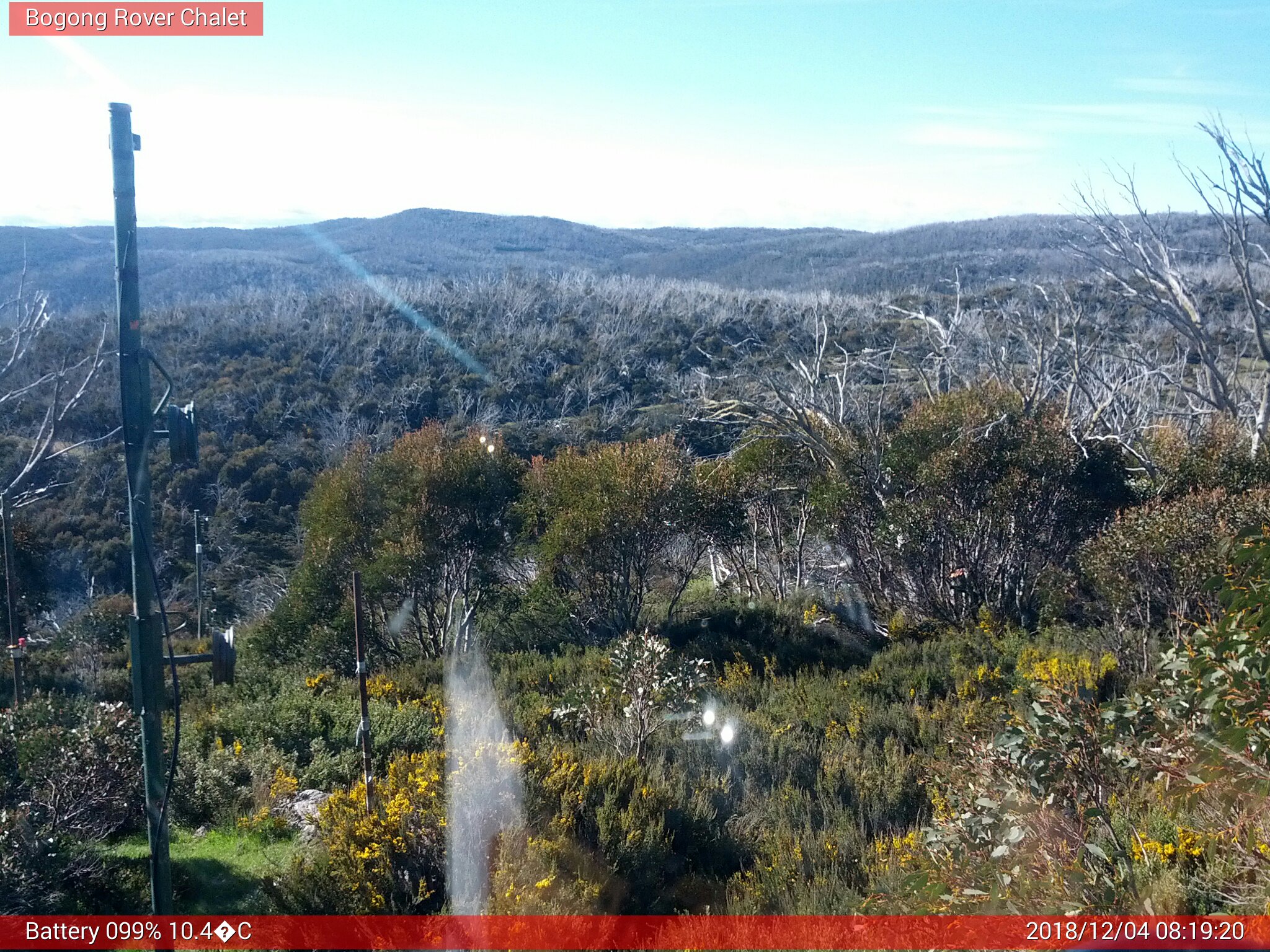 Bogong Web Cam 8:19am Tuesday 4th of December 2018