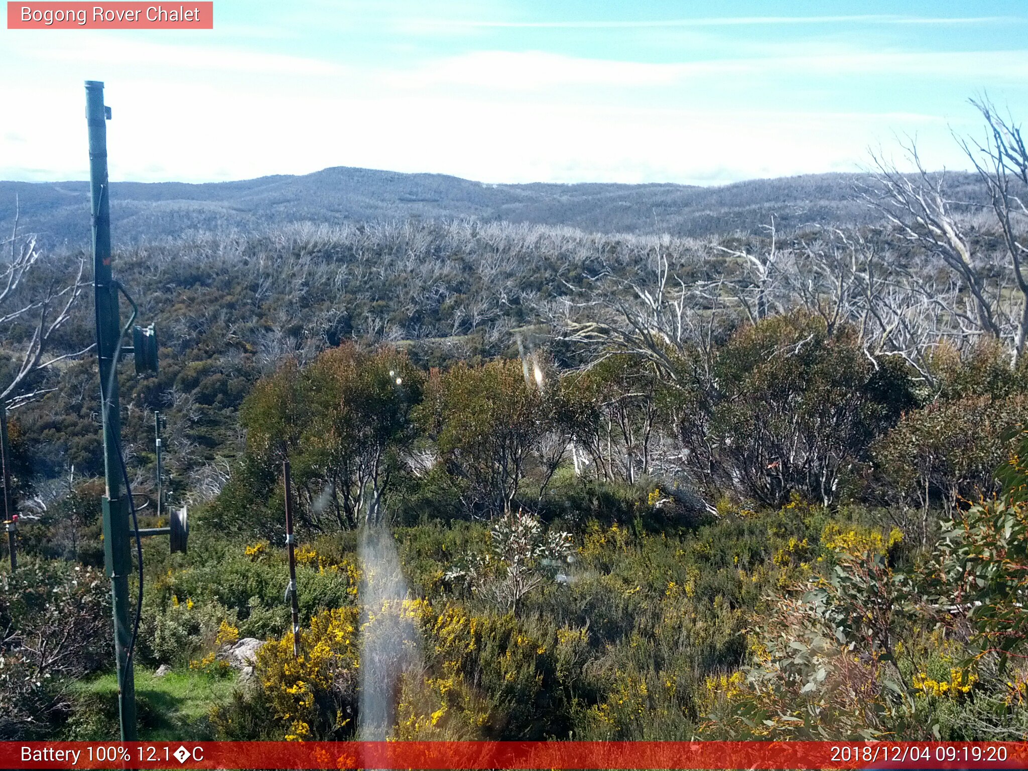 Bogong Web Cam 9:19am Tuesday 4th of December 2018