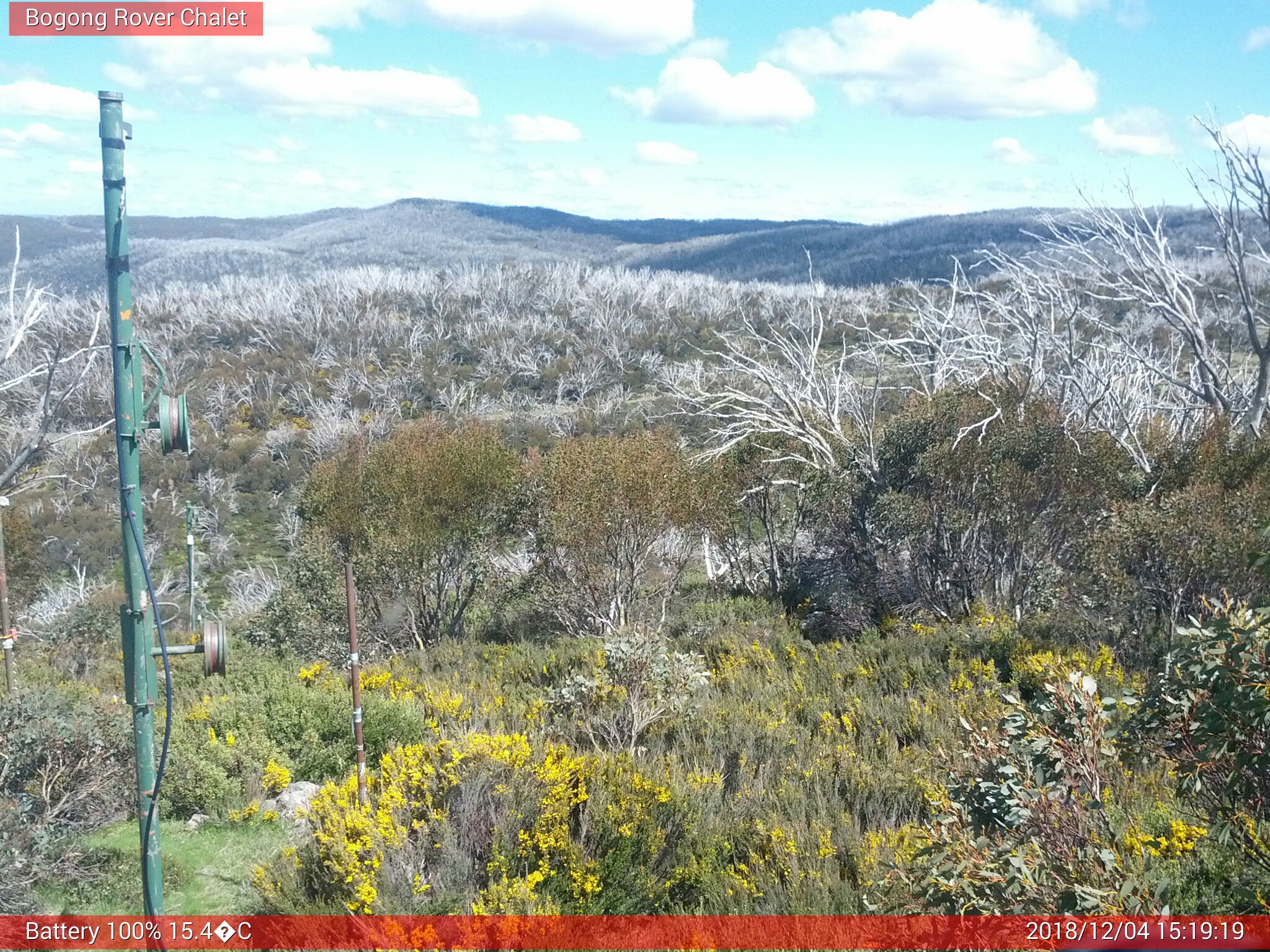 Bogong Web Cam 3:19pm Tuesday 4th of December 2018