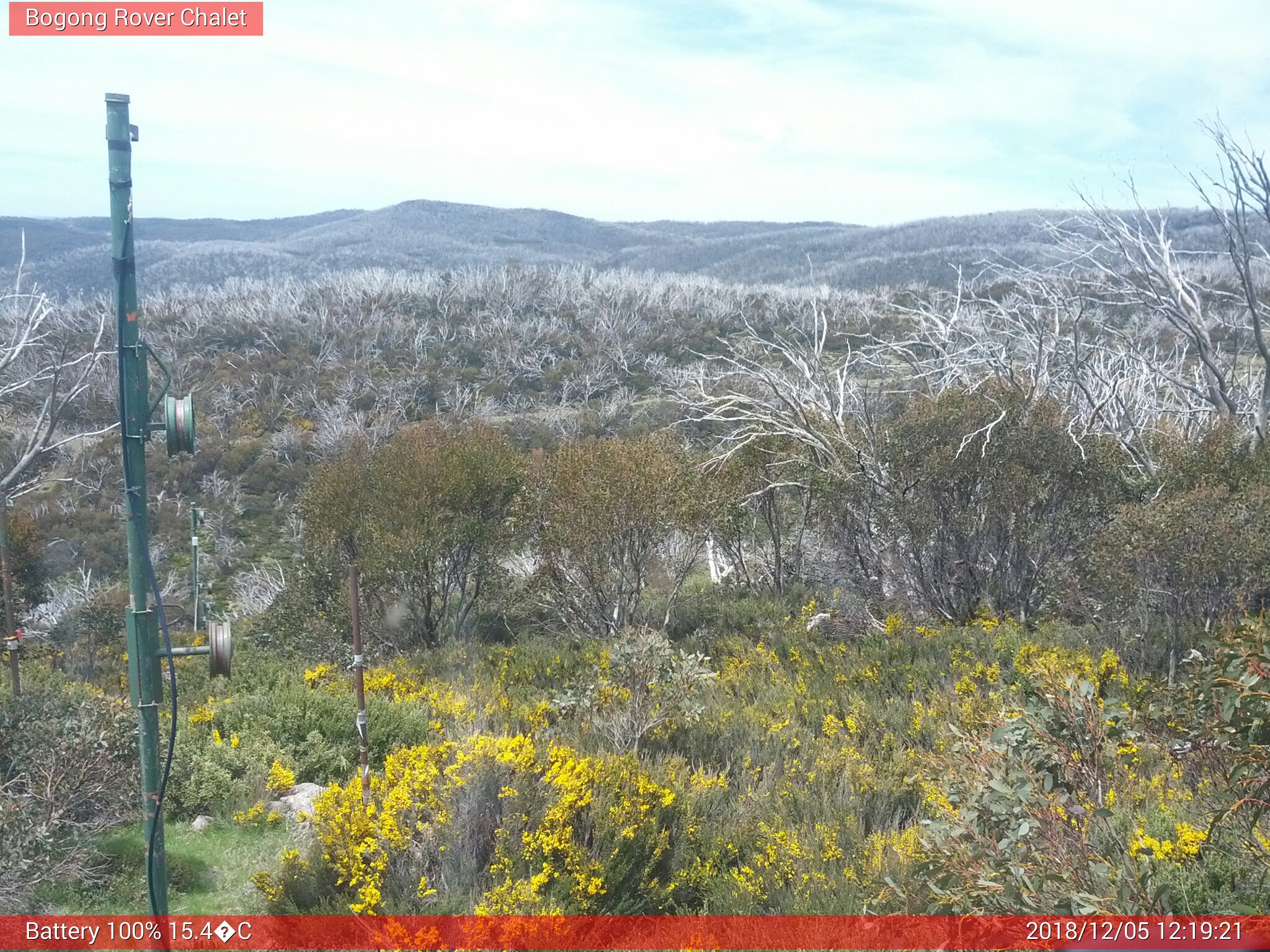 Bogong Web Cam 12:19pm Wednesday 5th of December 2018