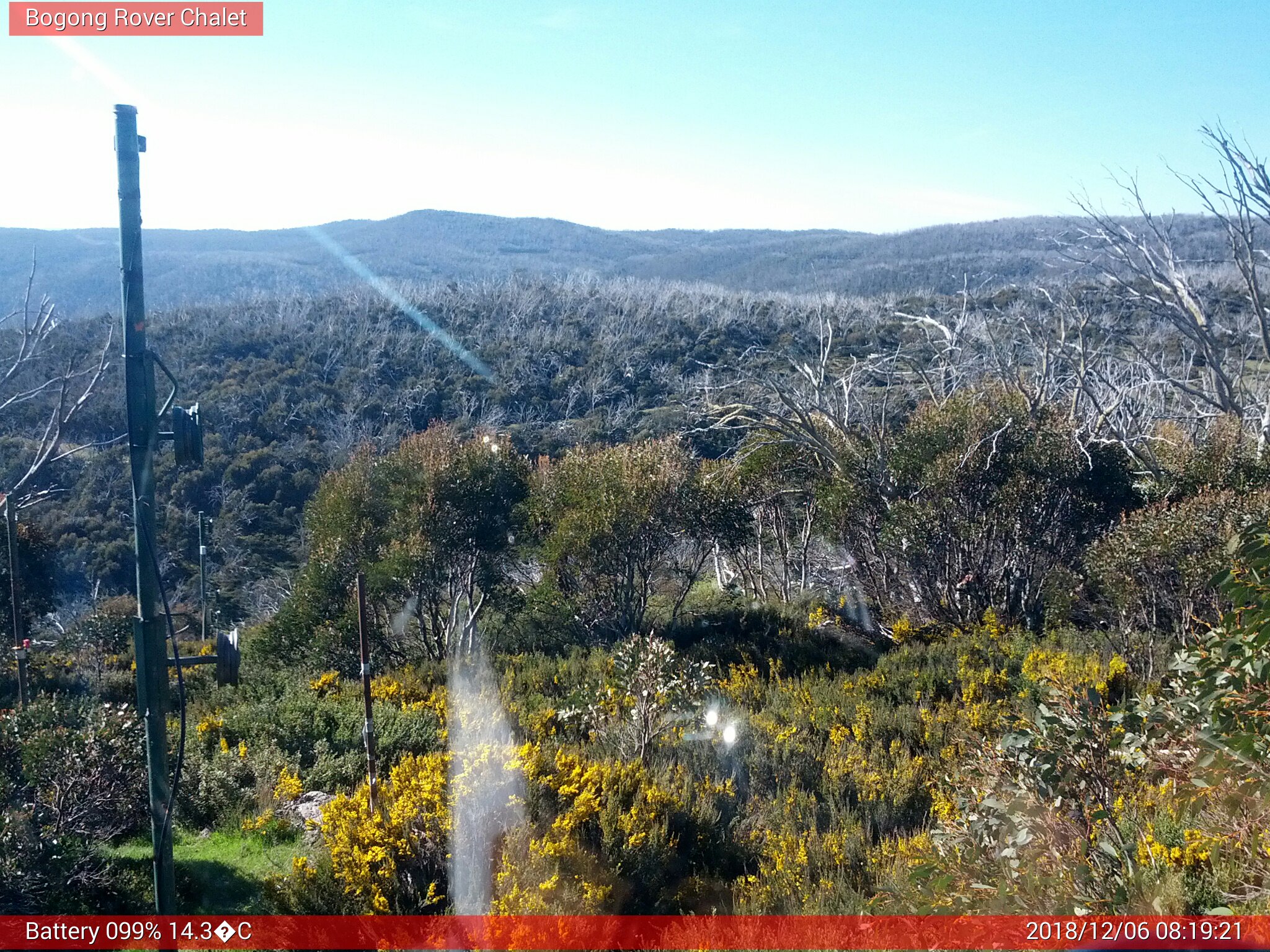 Bogong Web Cam 8:19am Thursday 6th of December 2018